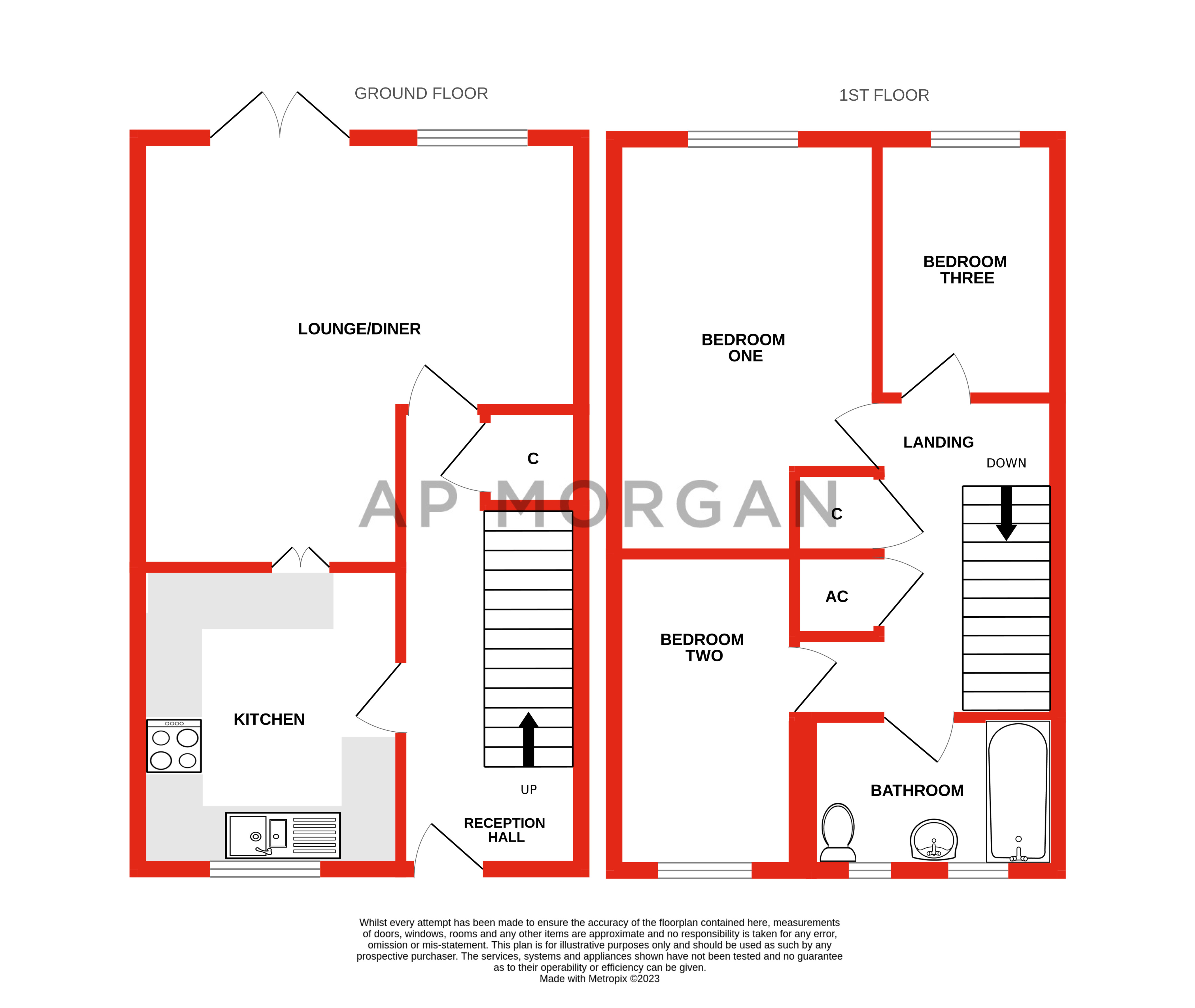 3 bed house for sale in Lightoak Close, Walkwood - Property floorplan