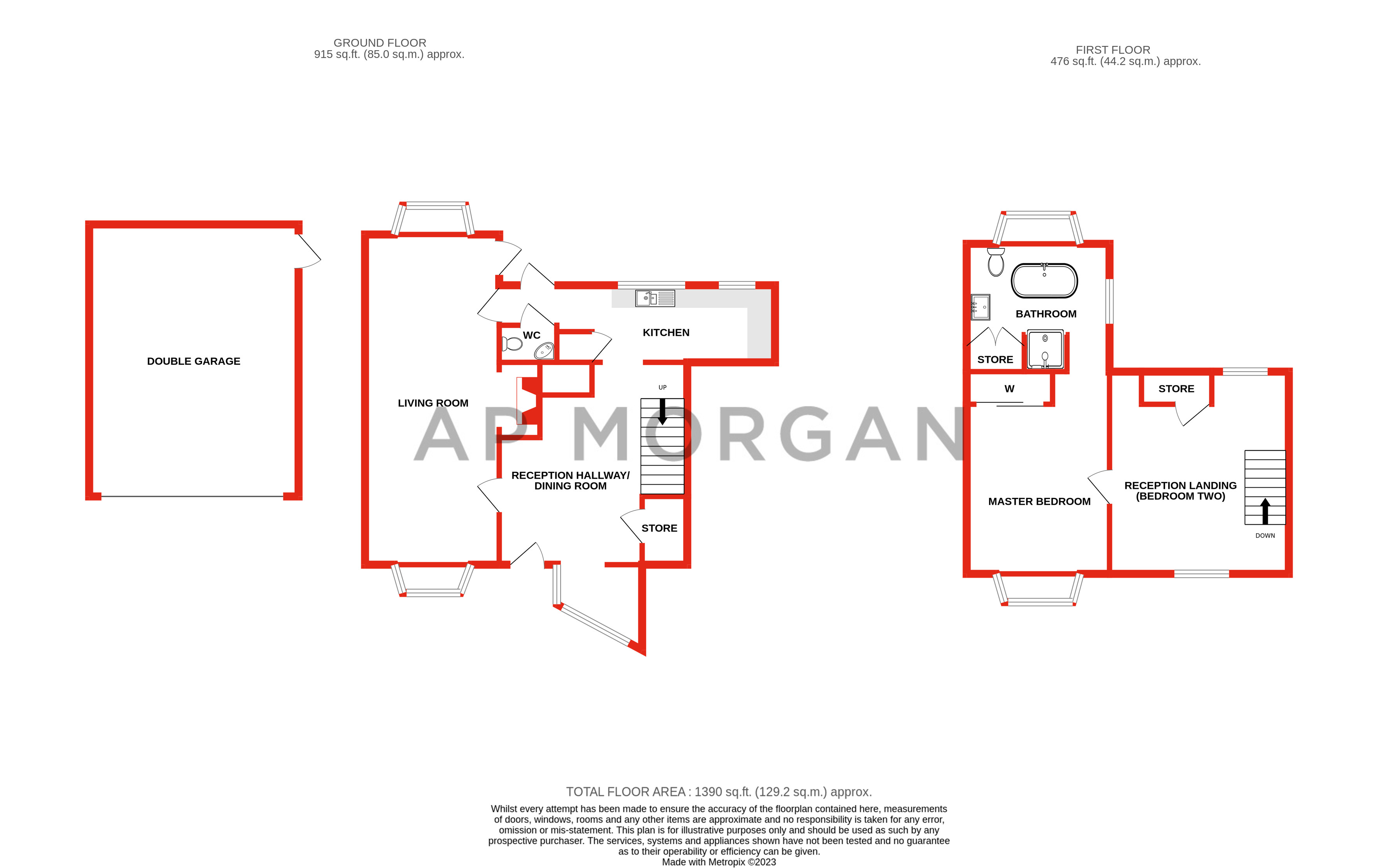 1 bed cottage for sale in Holt Hill, Beoley - Property floorplan