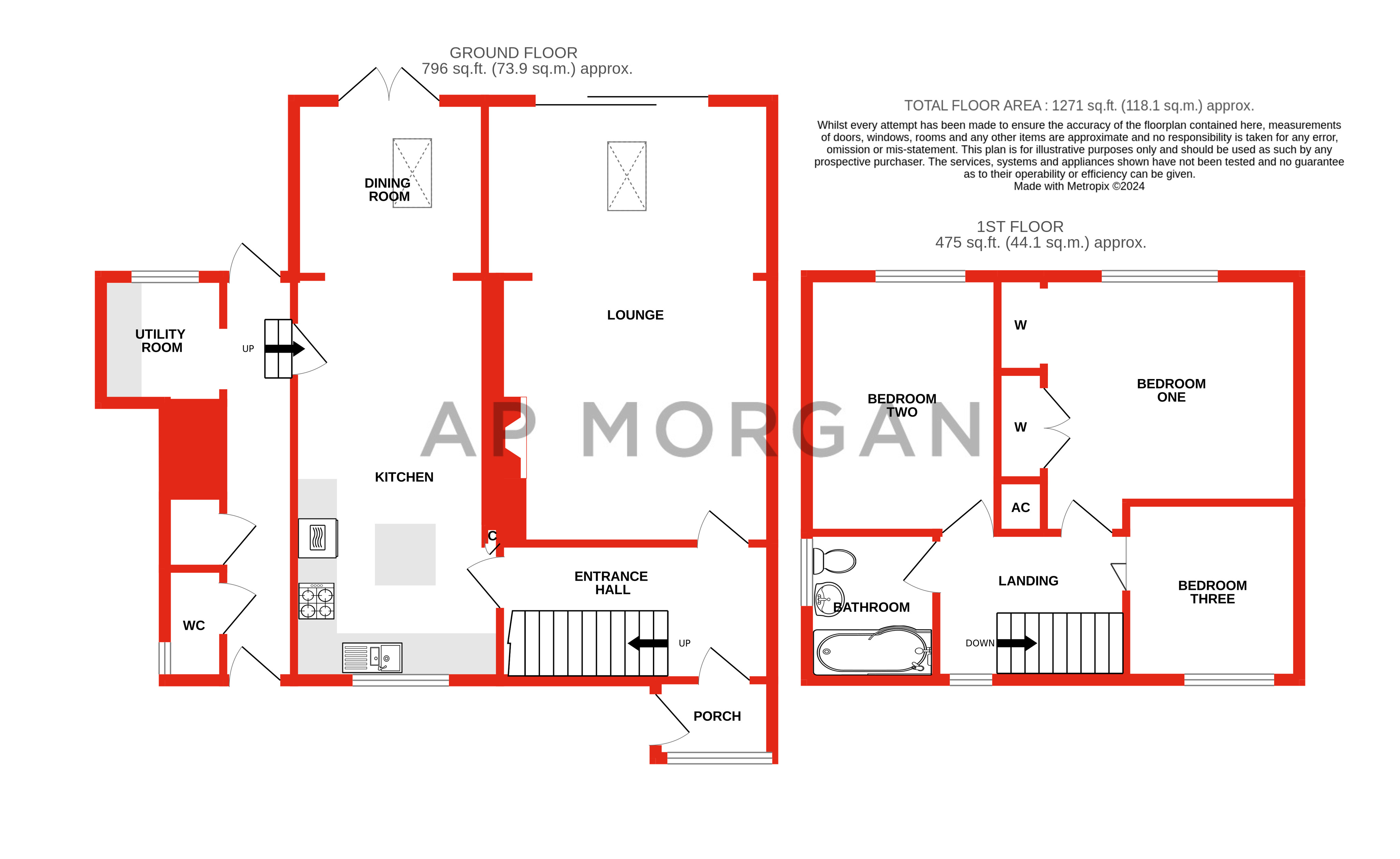 3 bed house for sale in Foxlydiate Crescent, Batchley - Property floorplan