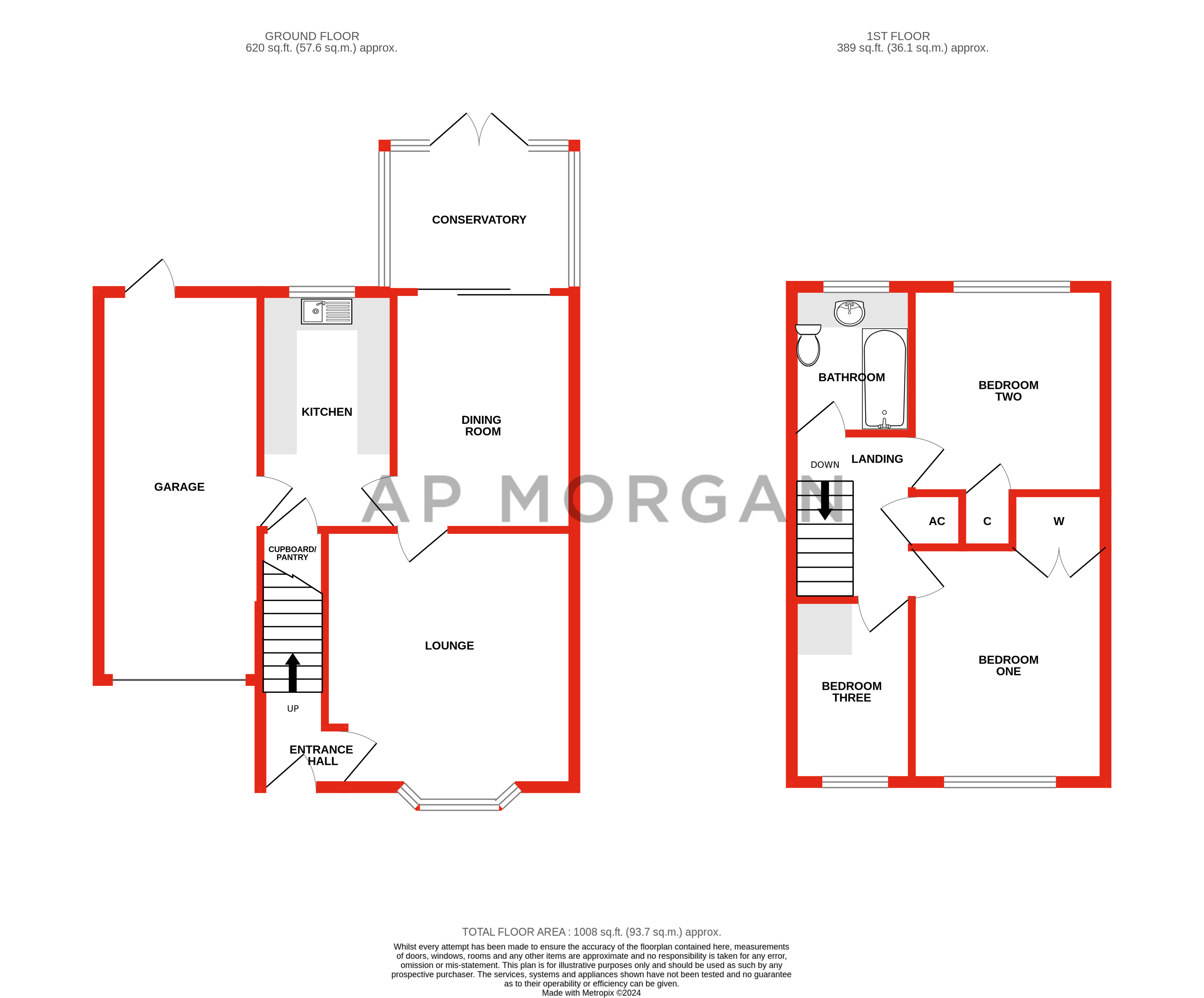 3 bed house for sale in Hollyberry Close, Redditch - Property floorplan
