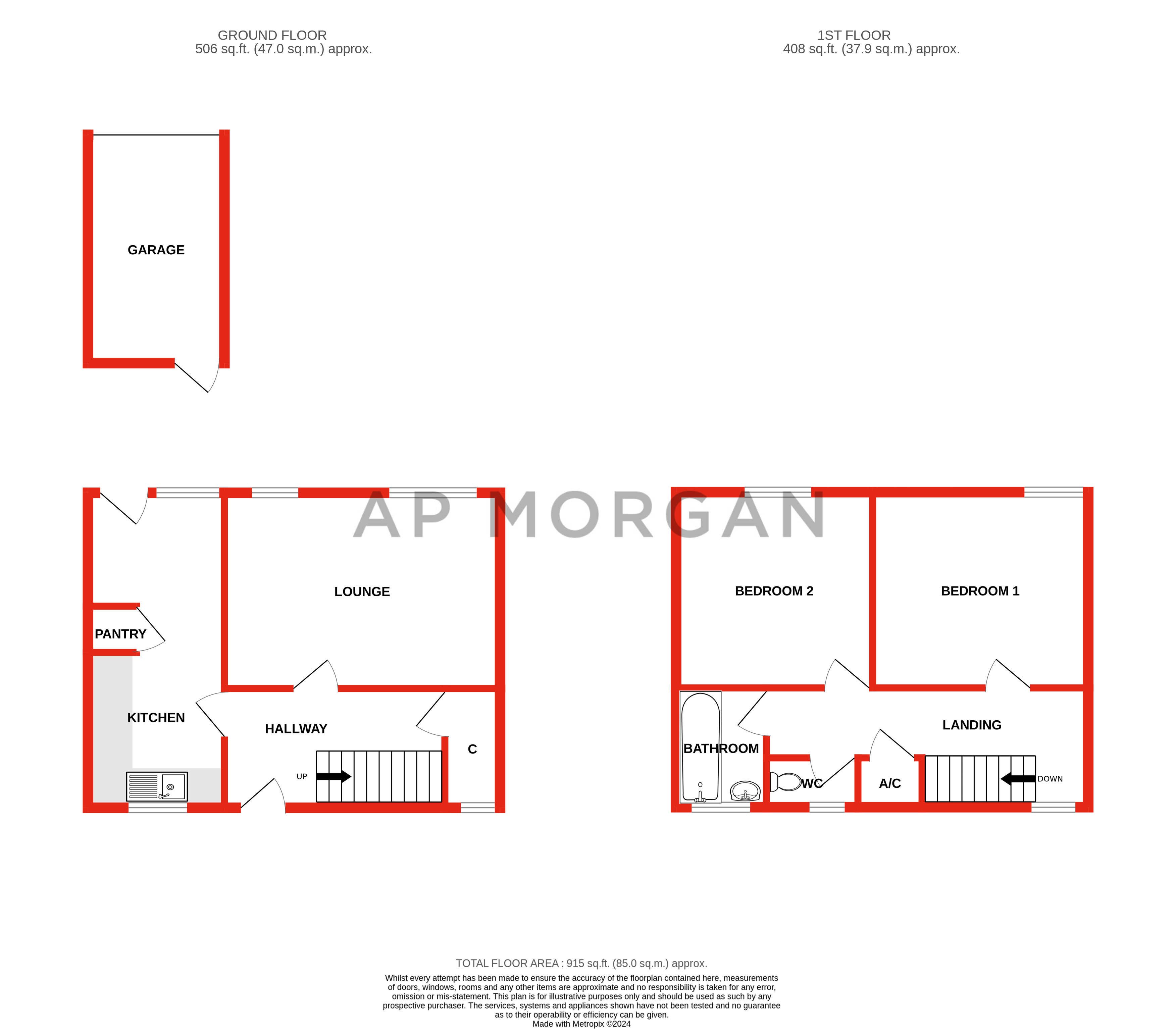 2 bed house for sale in Binton Close, Redditch - Property floorplan