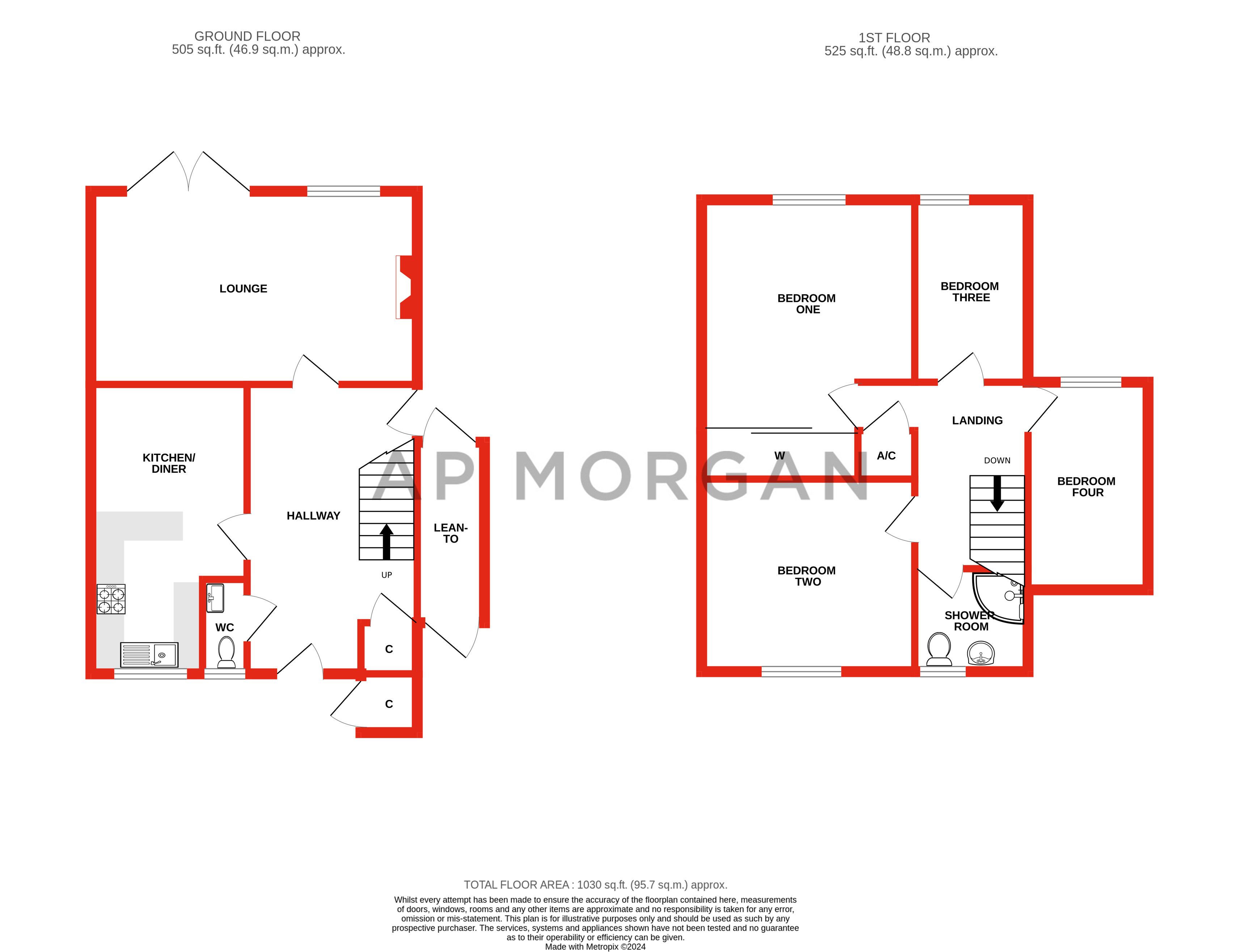 4 bed house for sale in Binton Close, Matchborough East - Property floorplan