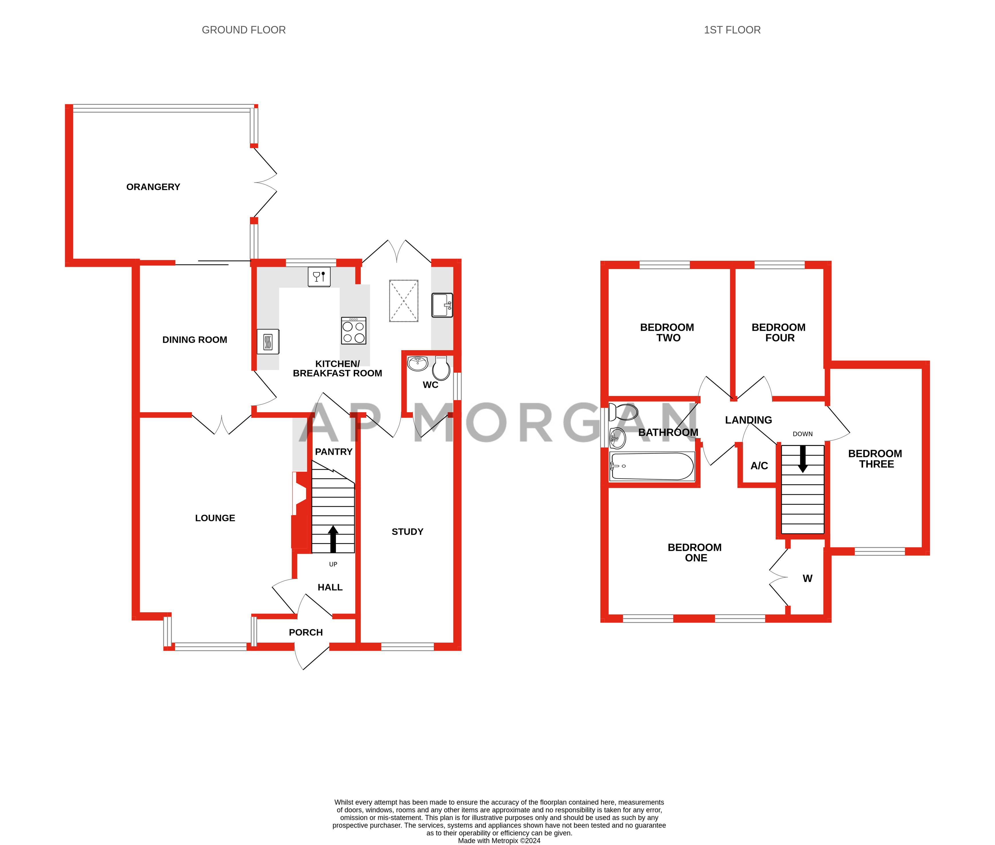 4 bed house for sale in Jersey Close, Church Hill North - Property floorplan