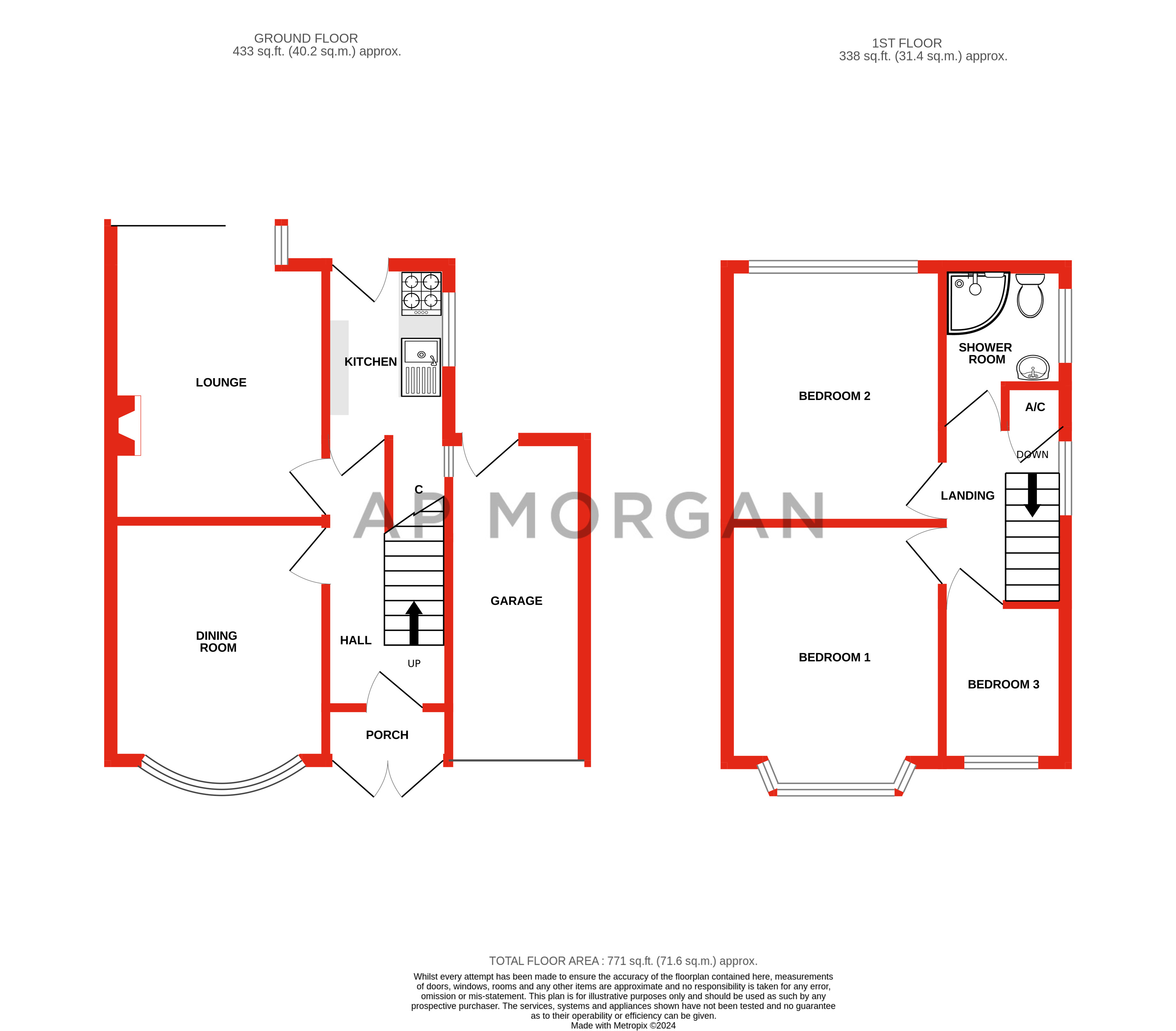 3 bed house for sale in Walkwood Road, Redditch - Property floorplan