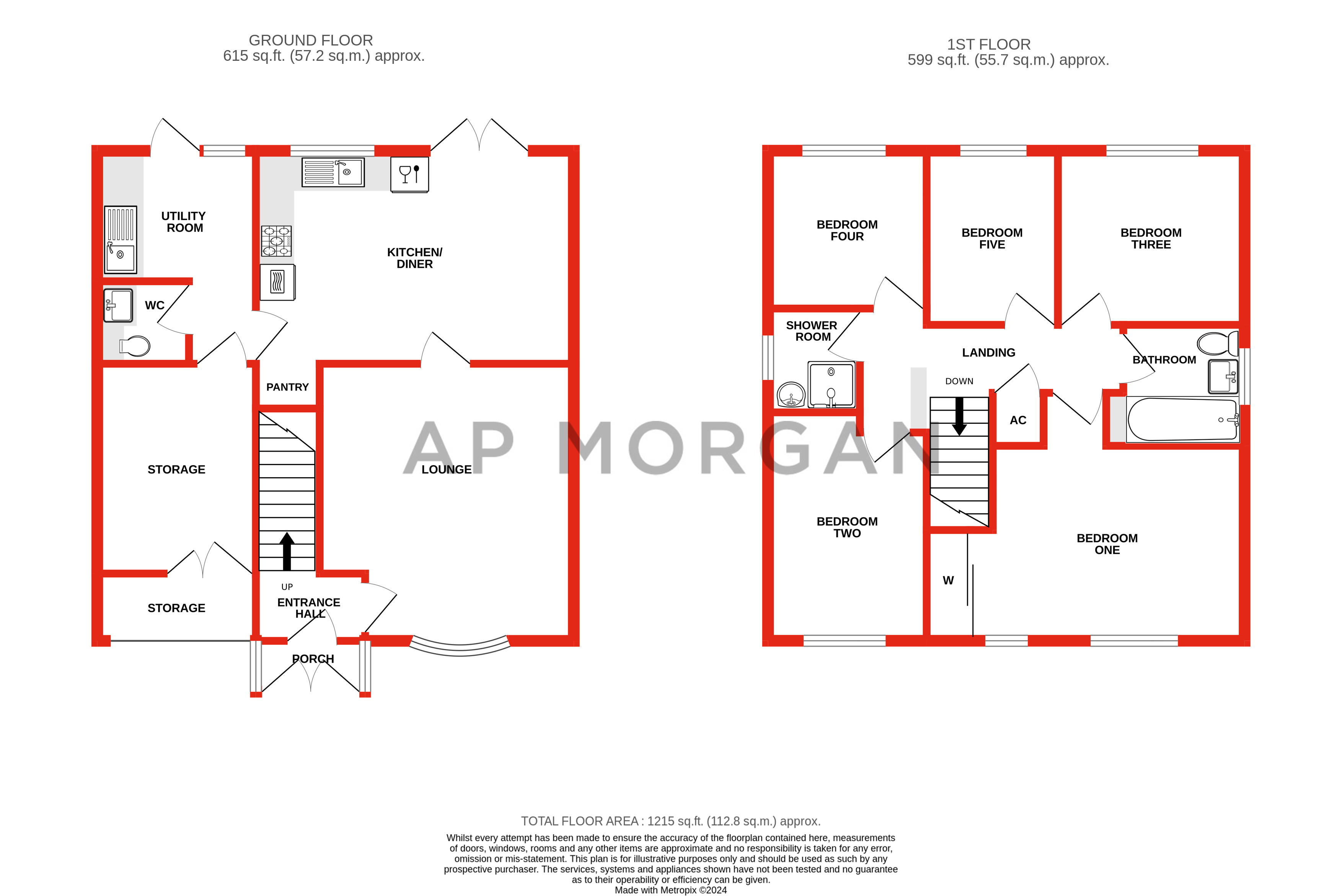 5 bed house for sale in Packwood Close, Webheath - Property floorplan