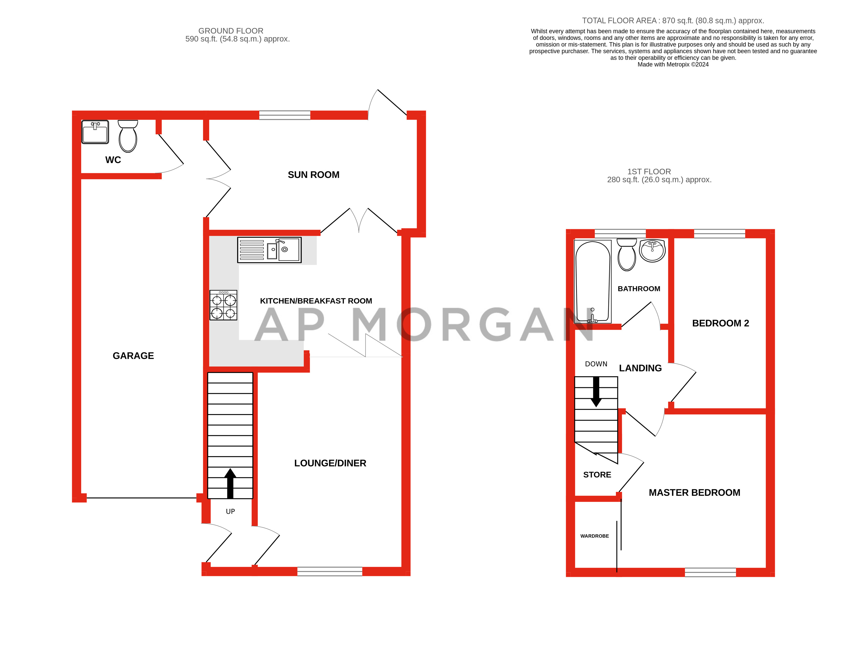 2 bed house for sale in Tenbury Close, Redditch - Property floorplan