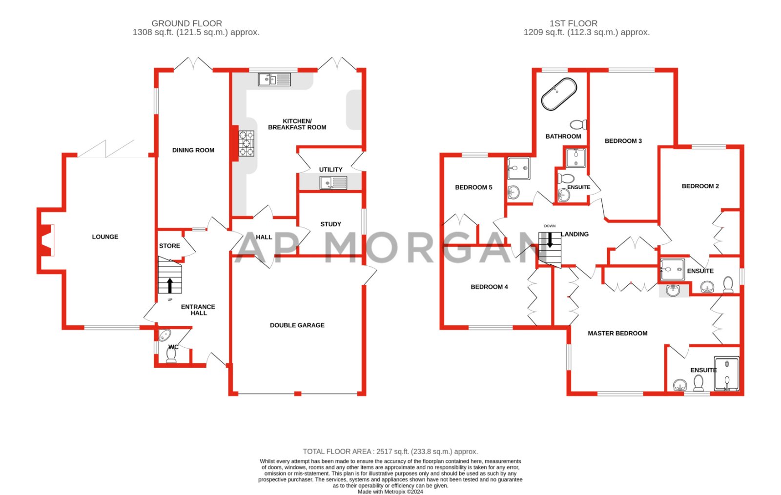 5 bed house for sale in Hither Green Lane, Redditch - Property floorplan