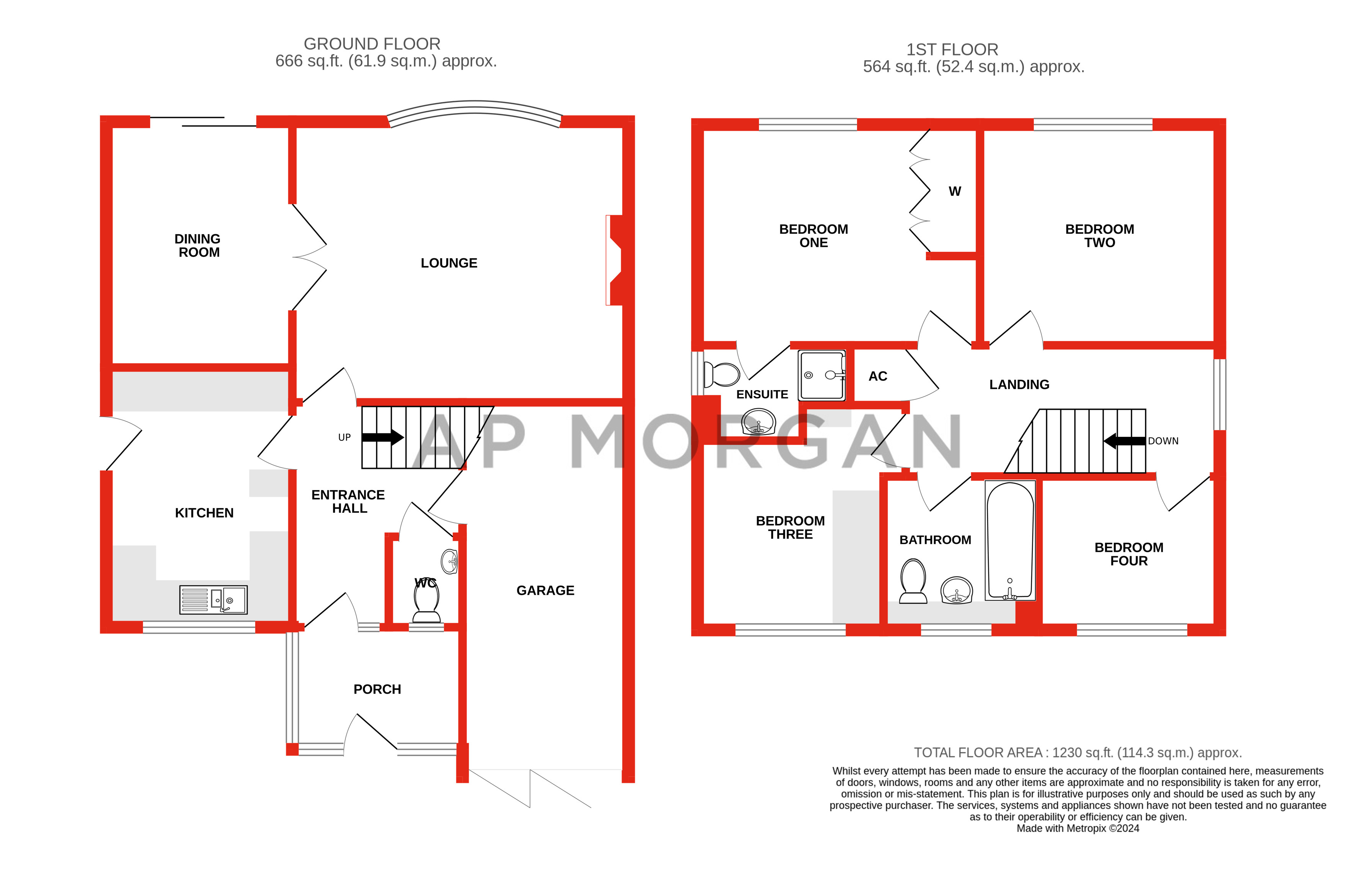 4 bed house for sale in Chelmarsh Close, Church Hill North - Property floorplan
