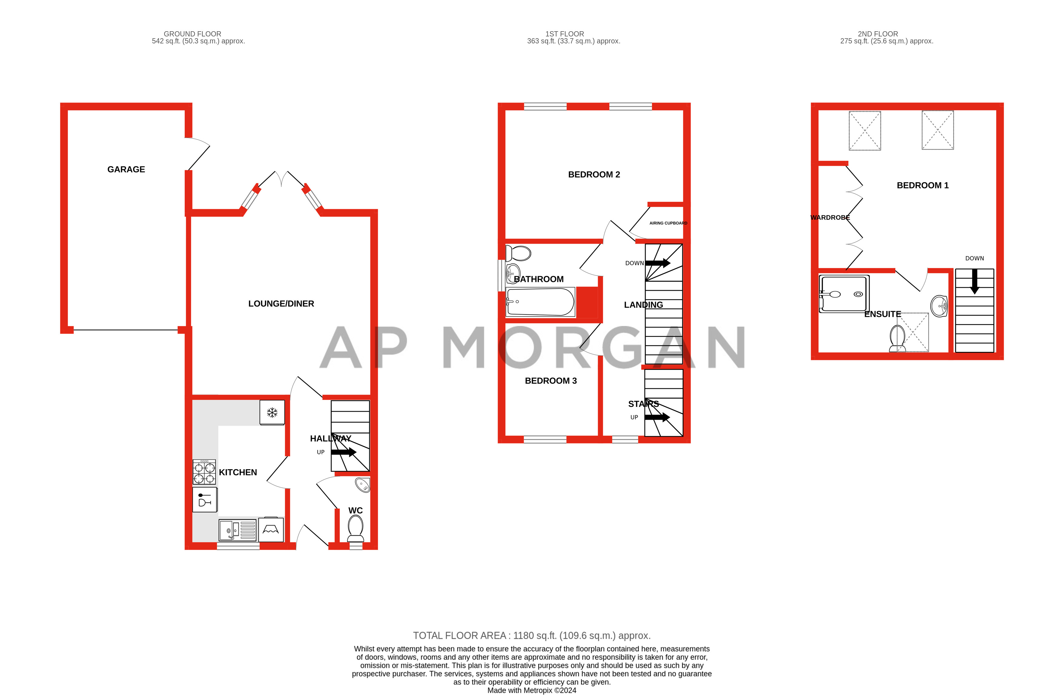 3 bed house for sale in Fairweather Close, Redditch - Property floorplan