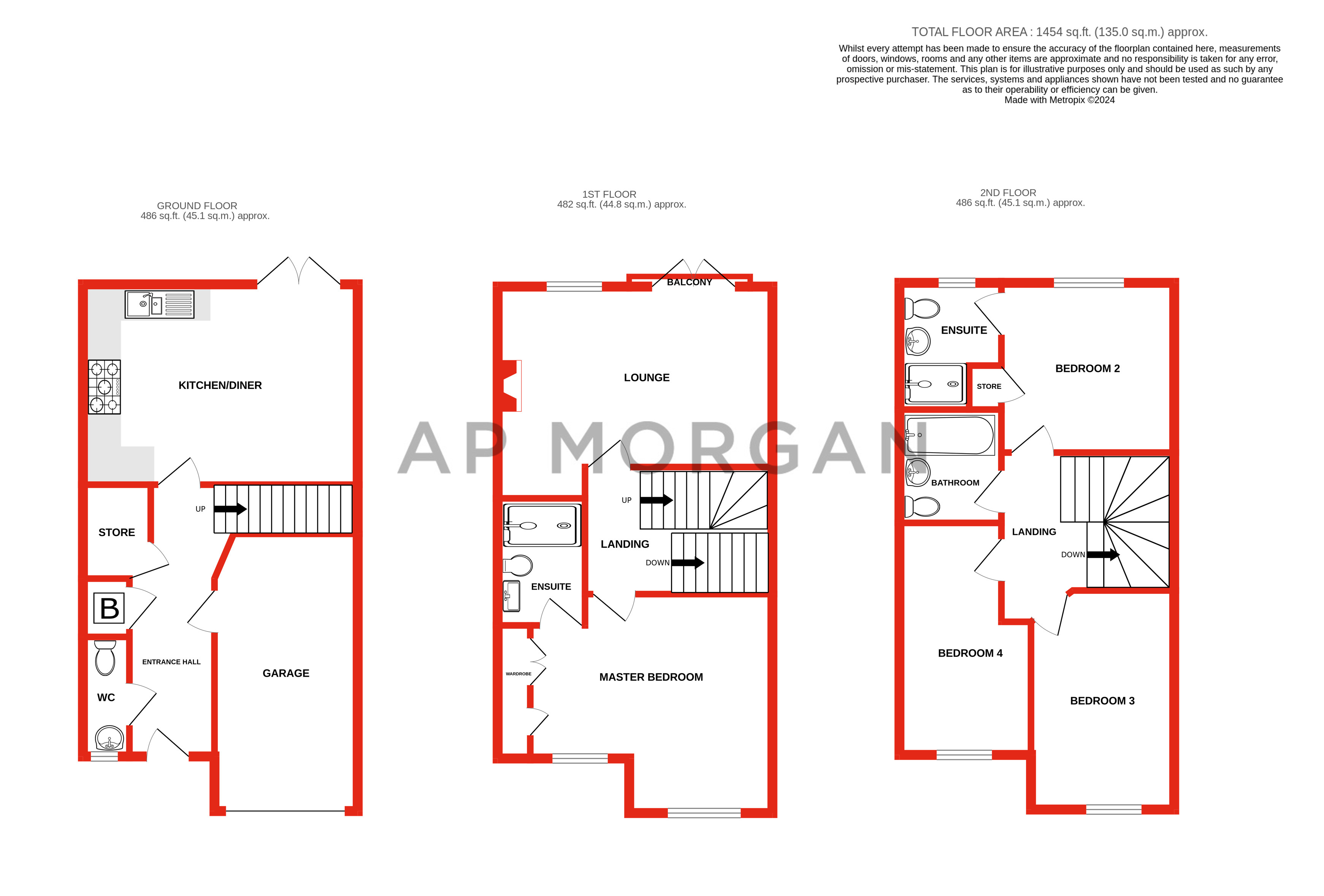 4 bed house for sale in Alder Carr Close, Redditch - Property floorplan