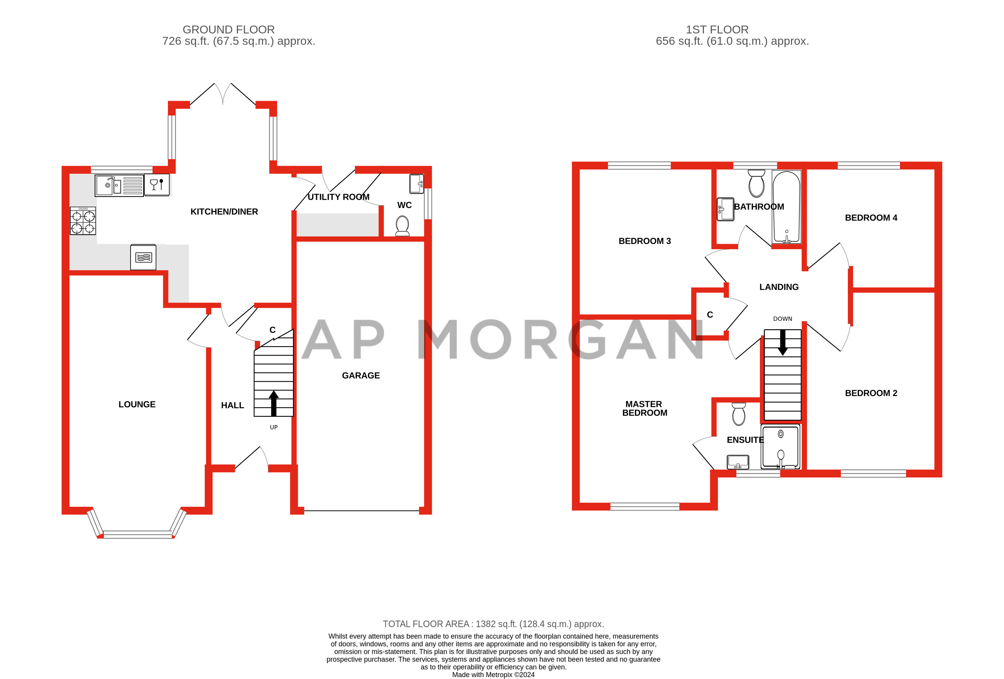 4 bed house for sale in Faxfleet Street, Webheath - Property floorplan