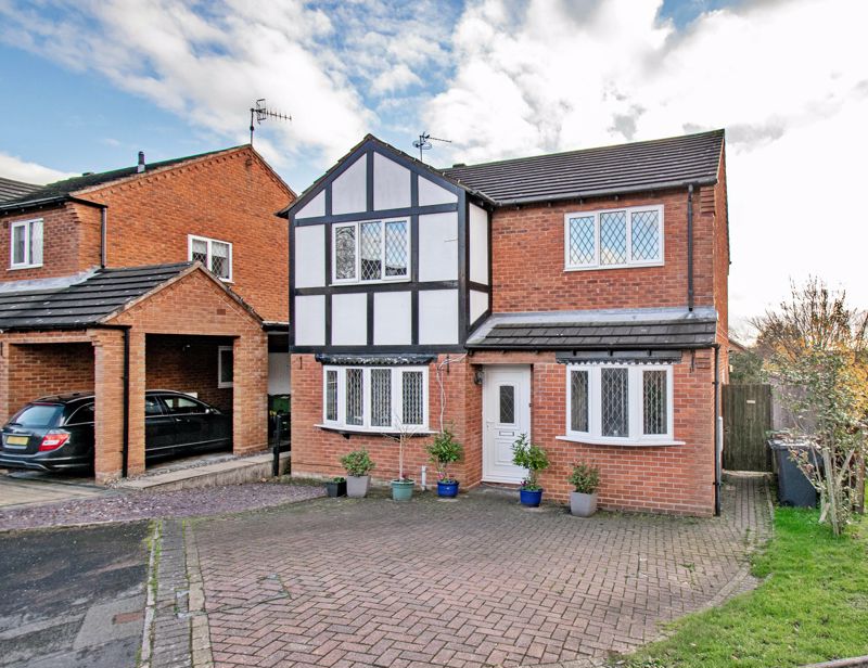 <br/><br/><p><span >A well-presented, four-bedroom, detached family home. Offered with no onward chain and located in a sought-after cul-de-sac location of Stoke Heath, Bromsgrove.</span></p><p><span >The interior, in brief, establishes a entrance hall with stairs to the first floor landing, generous lounge having bow window to the front, feature gas fireplace and opening into a dining room with double glazed sliding patio doors to the rear, converted garage into a perfect office space or playroom,  stylish kitchen providing a range of wall and base units having inset sink with separate drainer, breakfast bar and handy storage cupboard, a separate utility room offers plumbing for additional appliances, with a door for access to the rear garden and access to a ground floor W/C.</span></p><p><span >Upstairs the first floor establishes a landing giving off to a sizable master bedroom benefiting from integrated wardrobe storage, double bedroom two with dual aspect views, additional double bedroom three also having integrated wardrobe storage, well-proportioned bedroom four and a well-presented family bathroom offering shower over bath.</span></p><p><span >Outside the property boasts a well-maintained south facing garden, providing initial paved patio area with brick-built barbeque, timber shed store, to lawn with planted borders and fenced boundaries. A side gate offers access to the front of the property to which benefits from a block paved driveway.</span></p><p><span >Further benefits include double glazing and gas central heating throughout, garden storeroom and part boarded loft space for storage.</span></p><p><span >Stoke heath is popular </span><span >for its excellent choice of both private and state schooling, leisure clubs, access to supermarkets, and conveniently placed for access for M5 motorway and links through Droitwich and Worcester, while the nearby town of Bromsgrove provides additional shopping, amenities and leisure facilities.</span></p>
