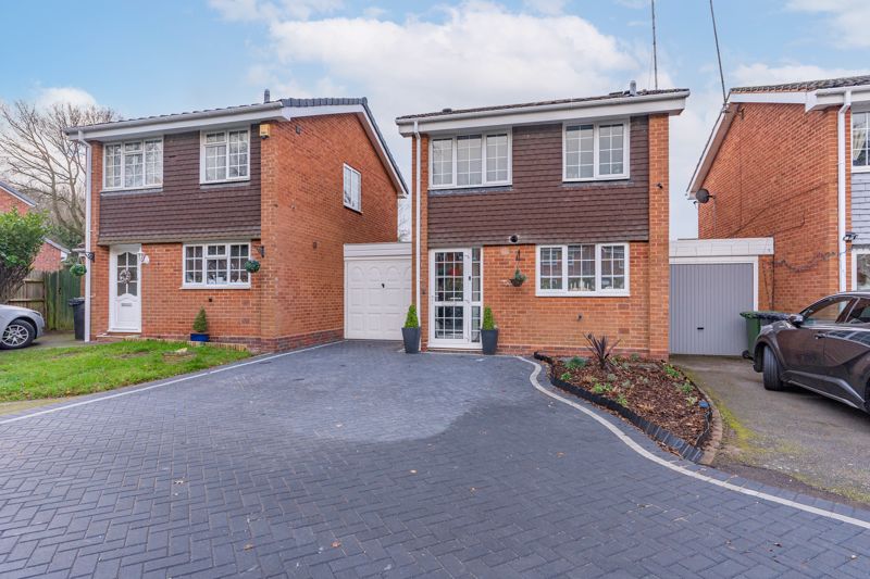 A well-presented, three-bedroom link-detached home, placed in the sought-after area of Winyates Green, Redditch.
The ground floor accommodation comprises: Entrance porch and hallway, fitted kitchen/diner with space for freestanding appliances, along with a handy understairs storage cupboard, and a spacious living room with French Doors leading to the rear patio.The first-floor landing establishes: Bedroom one with a built-in wardrobe, double bedroom two, good-sized bedroom three, and the family bathroom providing a bath with overhead shower, sink and WC.
Outside, the private rear garden has an L shaped patio, perfect for garden furniture and providing access to the attached garage, then laid to a well-maintained lawn. To the front of the property is a new laid driveway providing off-road parking along with access to the garage.
Well situated in Winyates Green, the property is nearby to well-regarded local schools, countryside walks including Arrow Valley Country Park, local shops and bus routes. Redditch Town Centre just a short ride away, boasts an assortment of amenities and the local bus/train station. There is also easy access to national motorway networks (M5 and M42).
