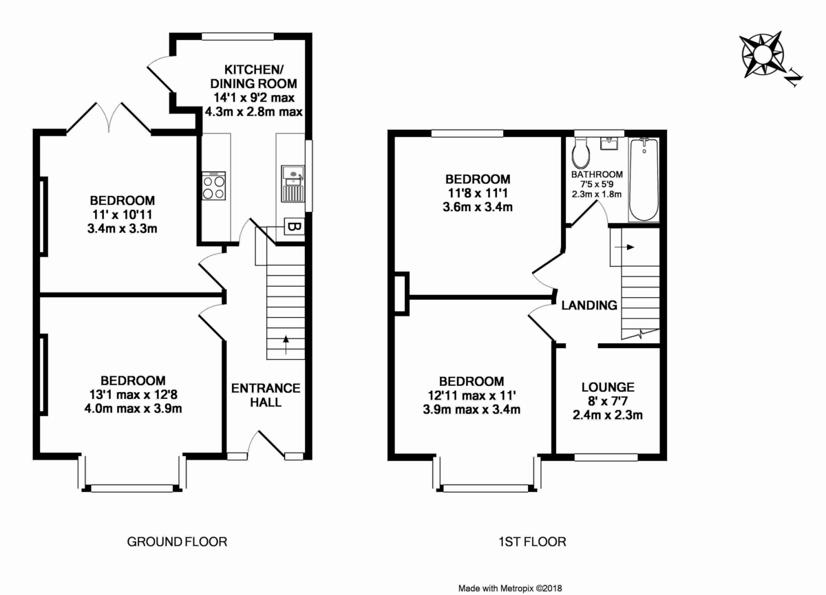 4 bed terraced house to rent in Lucas Avenue, Devon - Property Floorplan