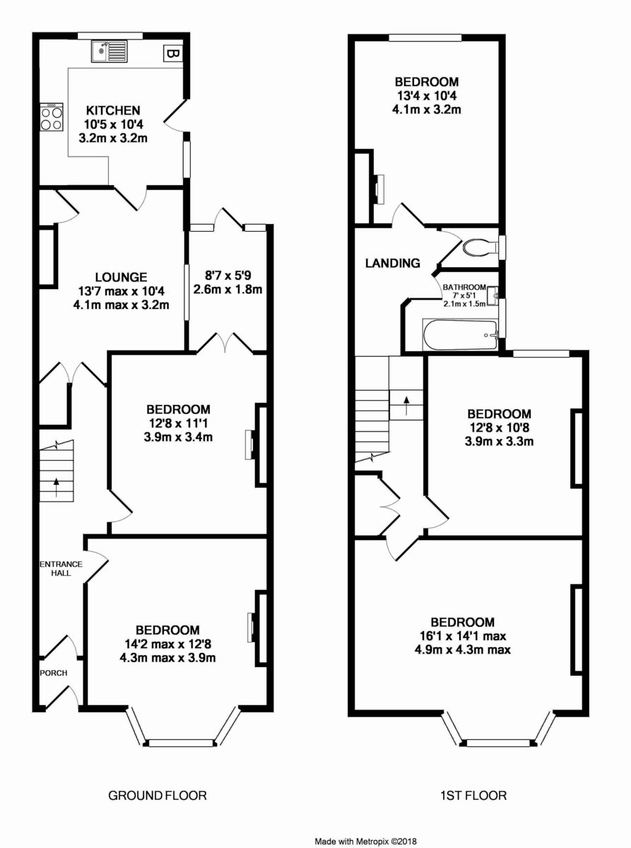 5 bed terraced house to rent in Pinhoe Road, Devon - Property Floorplan