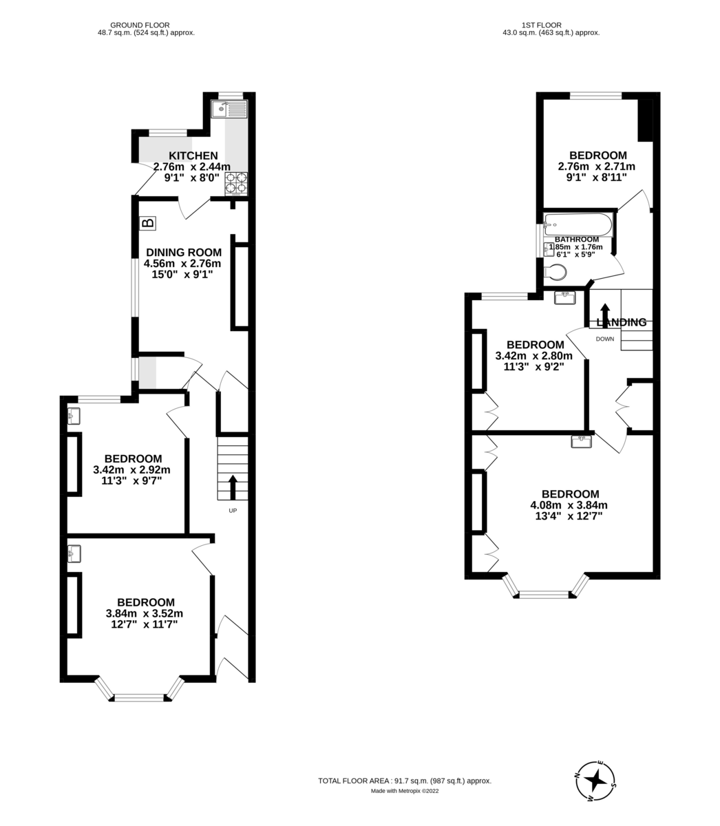 5 bed terraced house to rent in Kings Road, Devon - Property Floorplan