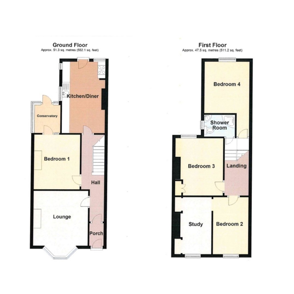 5 bed terraced house to rent in Pinhoe Road, Exeter - Property Floorplan