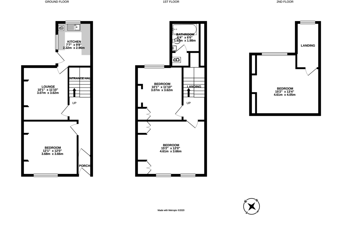 4 bed terraced house to rent in Codrington Street, Exeter - Property Floorplan