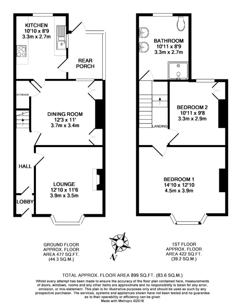 2 bed terraced house to rent in Mansfield Road, Exeter 11