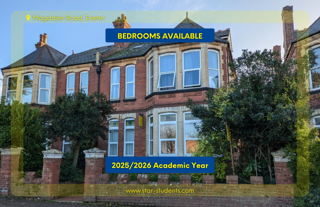 STUDENT PROPERTY 2025/2026
£150 per week per person, Including Bills
Rent advertised is per person8 generous sized bedrooms and 3 shower rooms within walking distance of St Lukes' campus and the city centre. The property has under gone full refurbishment in summer 2022 to include a modern kitchen, insulation work and a well maintained large garden space. High Speed WiFi, gas, electric & water included in the rent