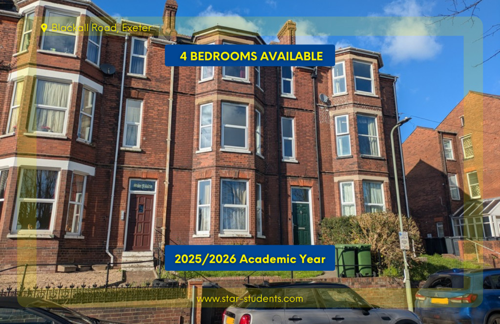 STUDENT PROPERTY 2025/2026
£150 per week per person, inclusive of bills
Rent advertised is per person4 bedrooms available in this substantial 7 bedroom student house, located in a fantastic location for both Streatham Campus and the City Centre. The property benefits from a separate lounge, dining room and kitchen/utility to include a dishwasher, tumble dryer and washing machine. There are two shower rooms and an additional ground floor toilet room. All the bedrooms are large doubles. Rent includes: gas, electric, water & wifi.