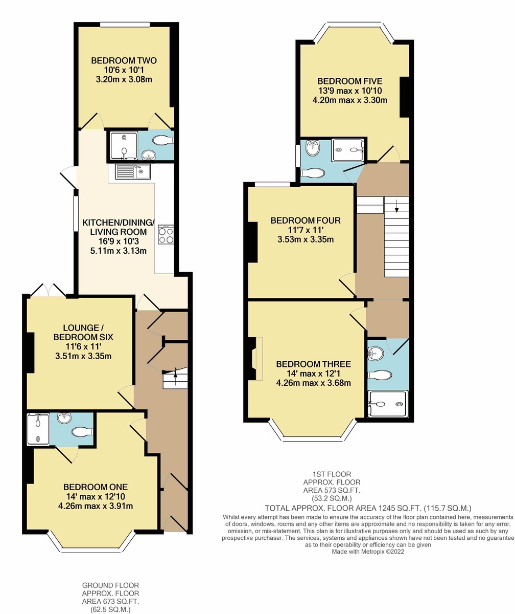 5 bed terraced house for sale in Alphington Road, Exeter - Property Floorplan