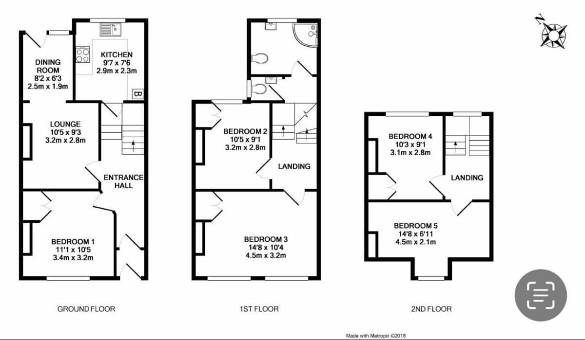 5 bed end of terrace house for sale in Old Park Road, Exeter - Property Floorplan