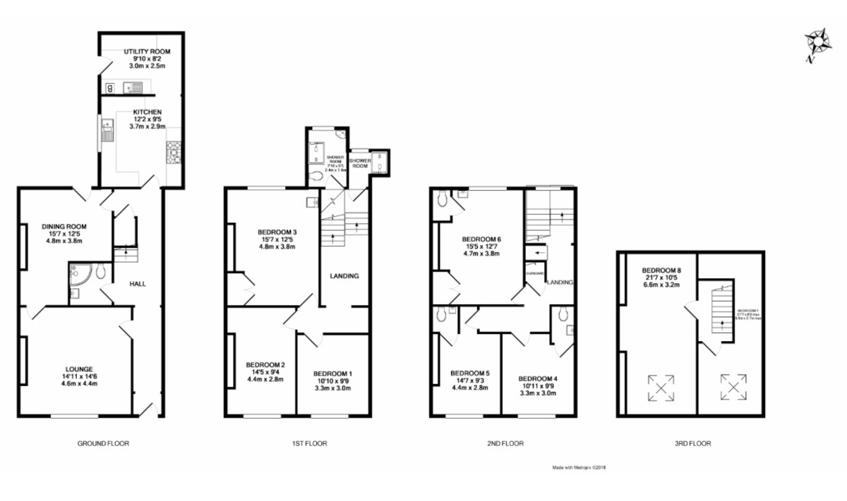 22 bed detached house for sale in Blackboy Road - Property Floorplan