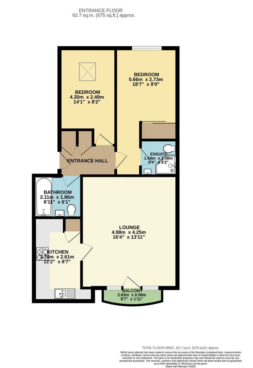 2 bed apartment to rent in The Quay, Exeter - Property floorplan