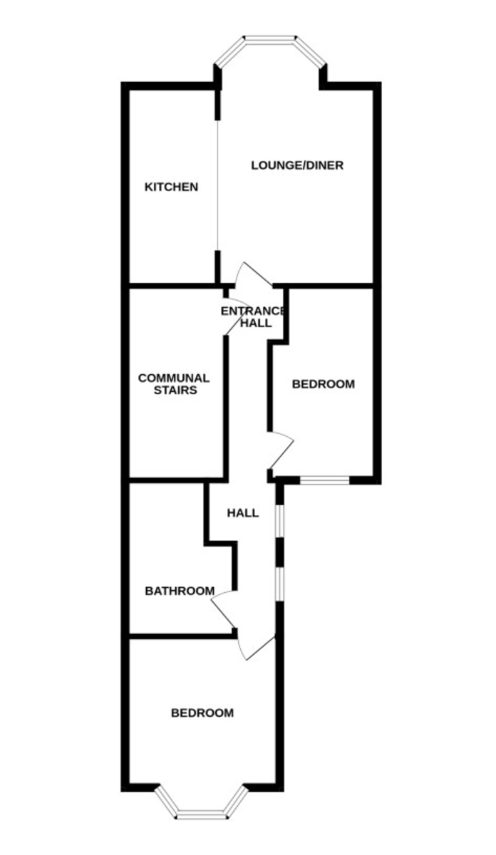 2 bed apartment for sale in Queens Crescent, Exeter - Property Floorplan