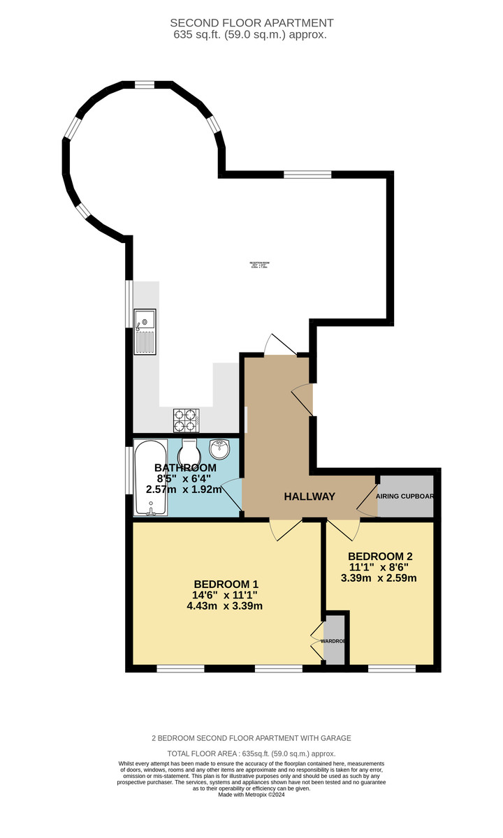 2 bed apartment for sale in Gras Lawn, Exeter - Property Floorplan