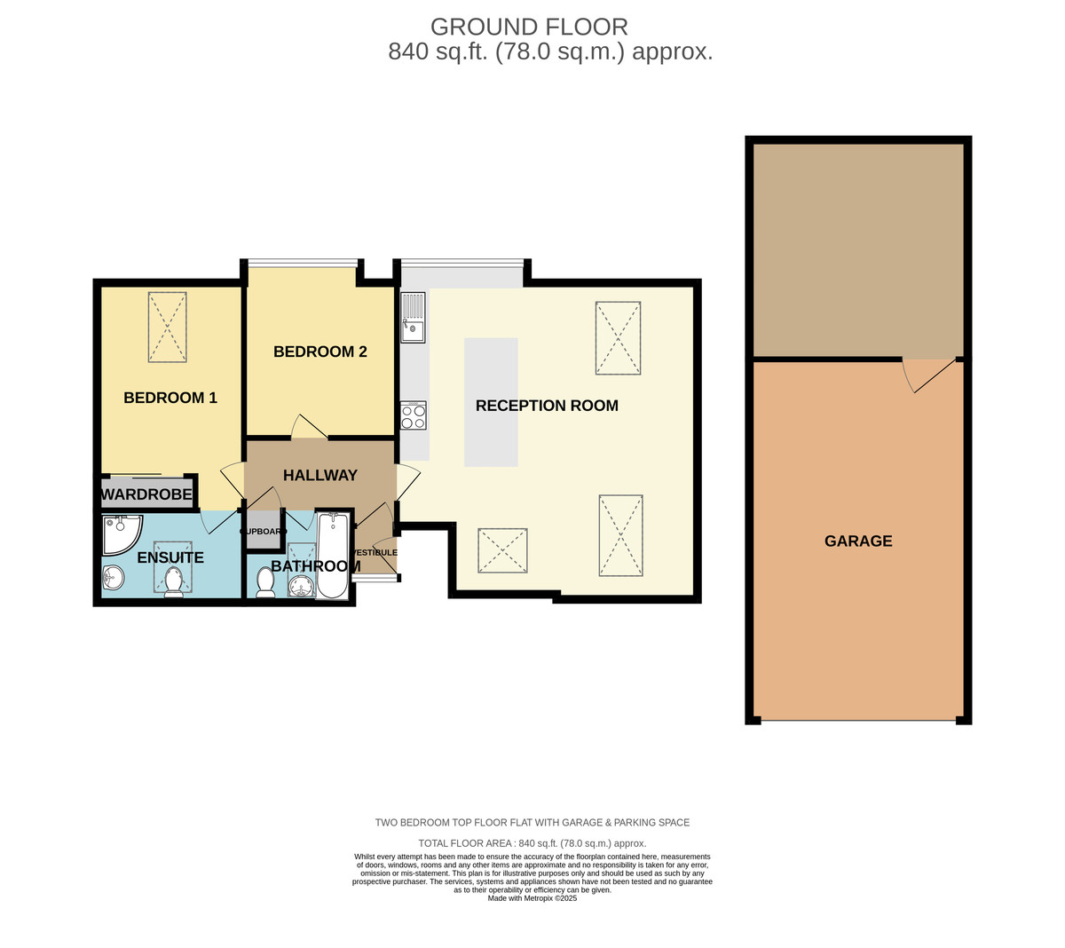 2 bed apartment for sale in River Meadows, Exeter - Property Floorplan