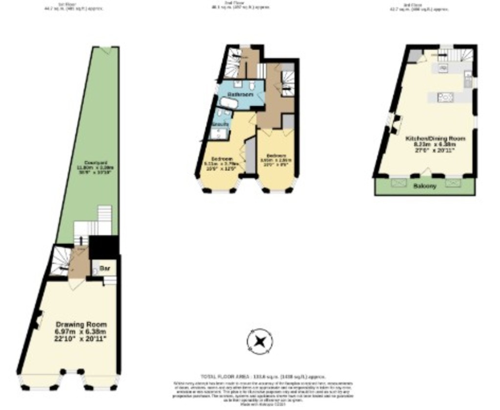 2 bed terraced house to rent in Catherine Street, Exeter, EX1  - Property Image 31