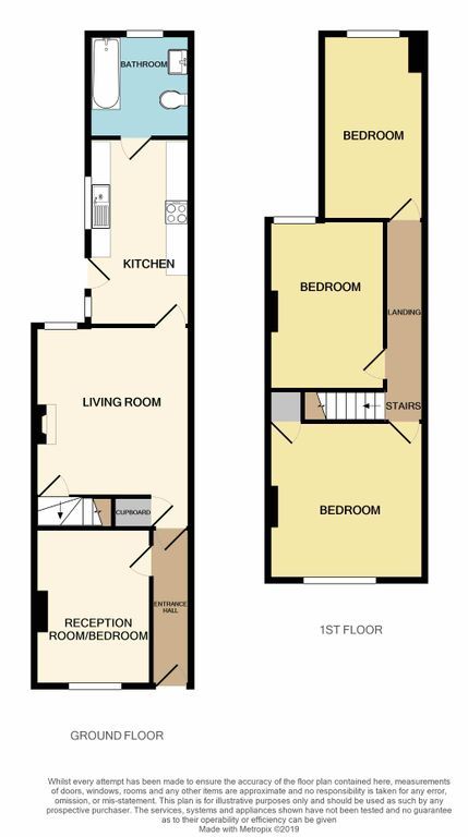 3 bed terraced house to rent in Tewkesbury Street, Leicester - Property Floorplan