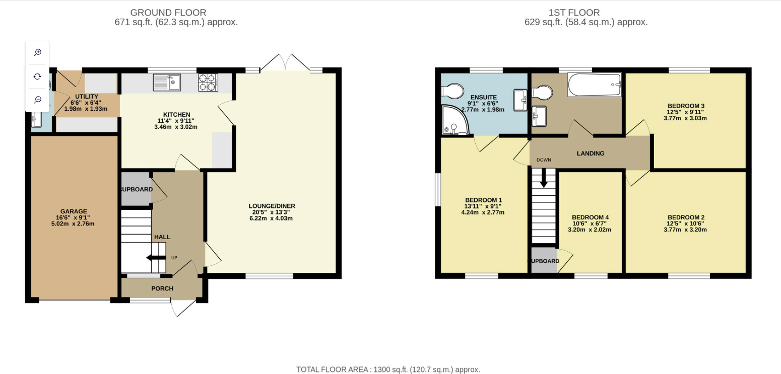 4 bed semi-detached house to rent in Harefield Avenue, Leicester - Property Floorplan