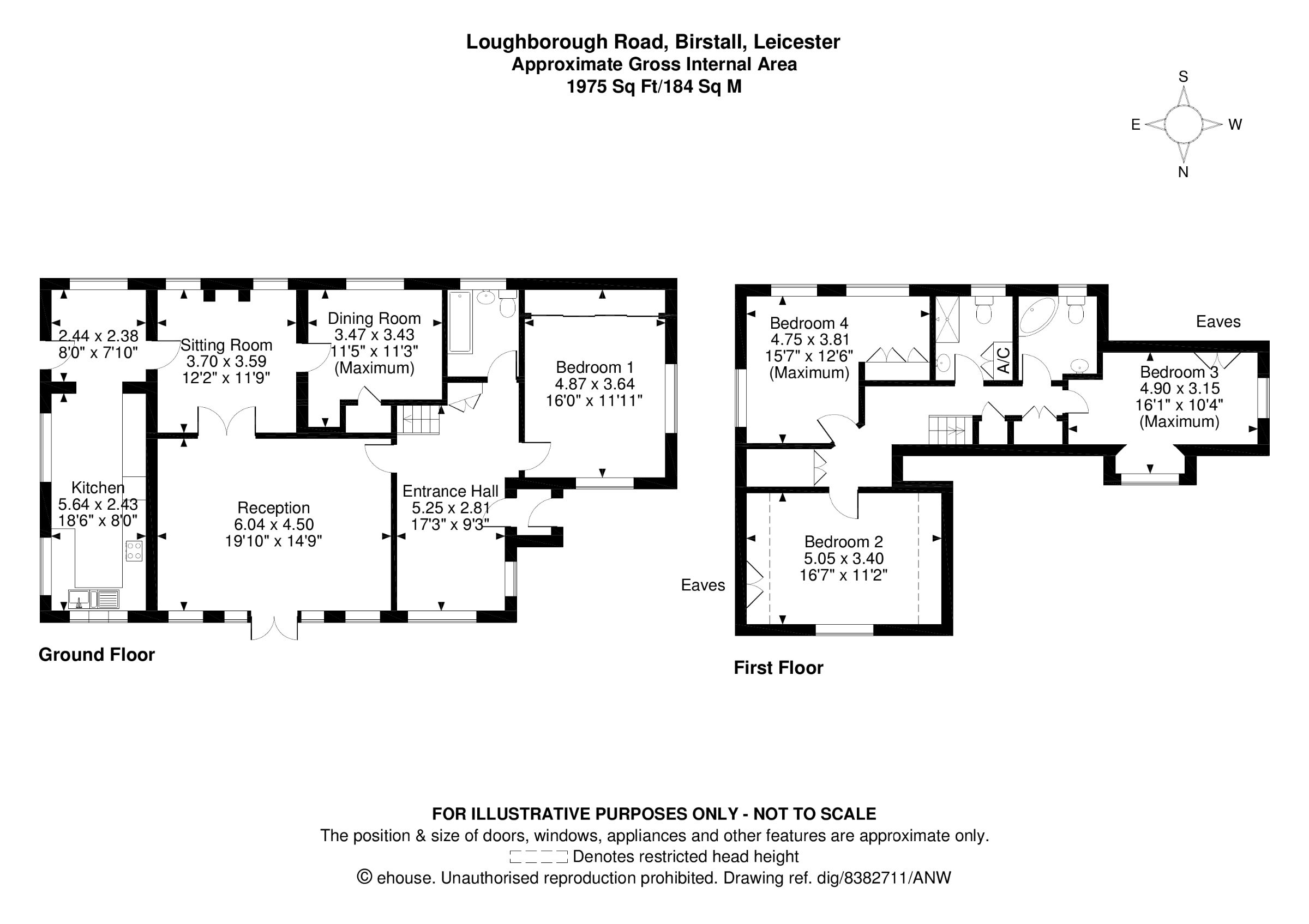 5 bed detached house to rent in Loughborough Road, Leicester - Property Floorplan