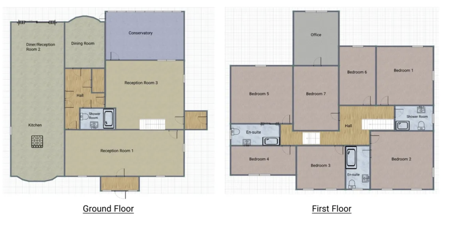 7 bed detached house to rent in Scraptoft Lane, Leicester - Property Floorplan