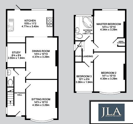 3 bed semi-detached house to rent in Abbey Lane, Leicester - Property Floorplan