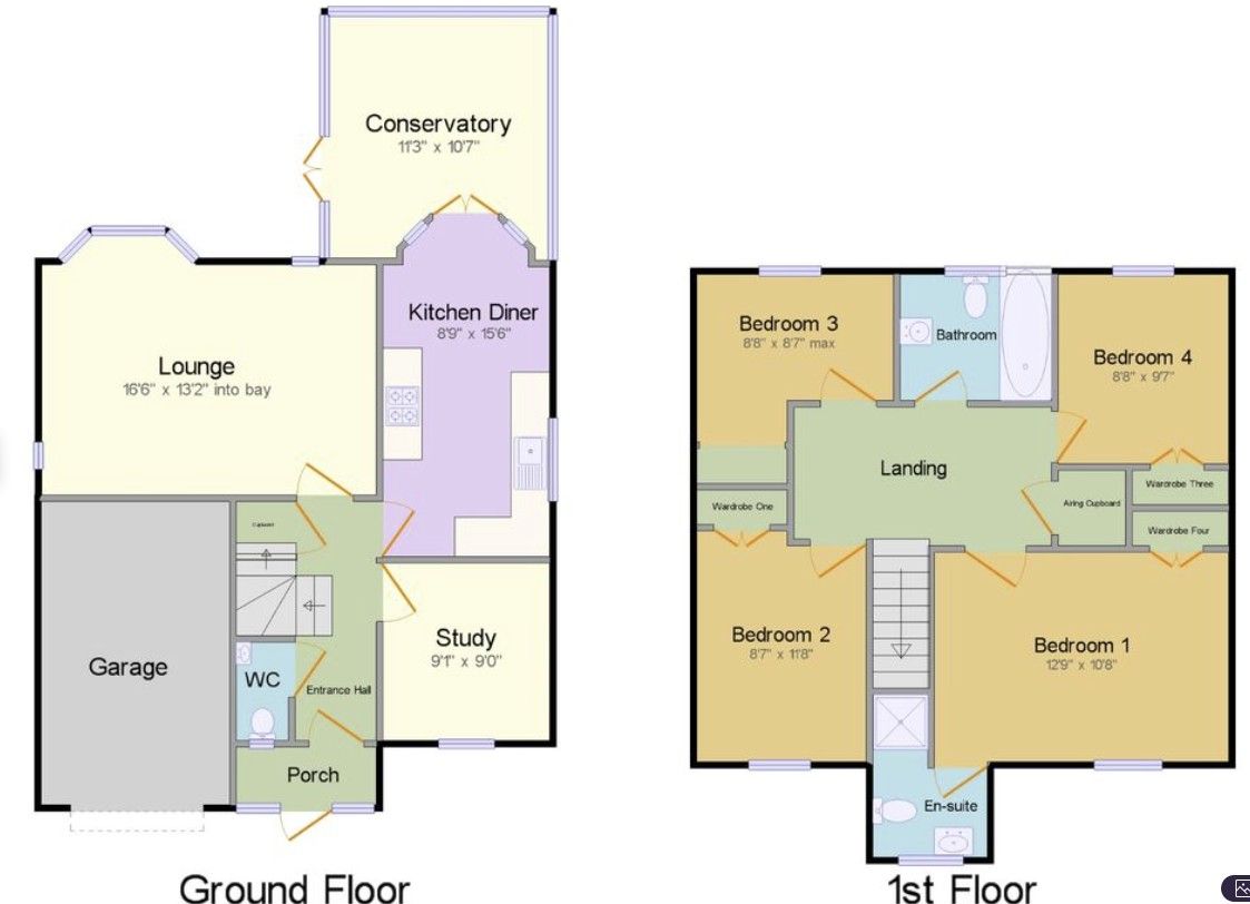 4 bed detached house to rent in Shipman Road, Leicester - Property Floorplan