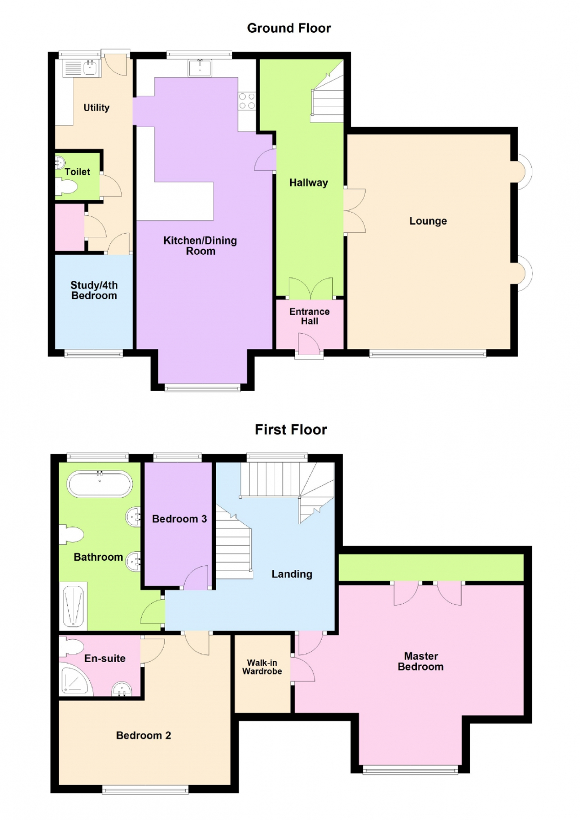 4 bed detached house for sale in Bickington, Devon - Property Floorplan