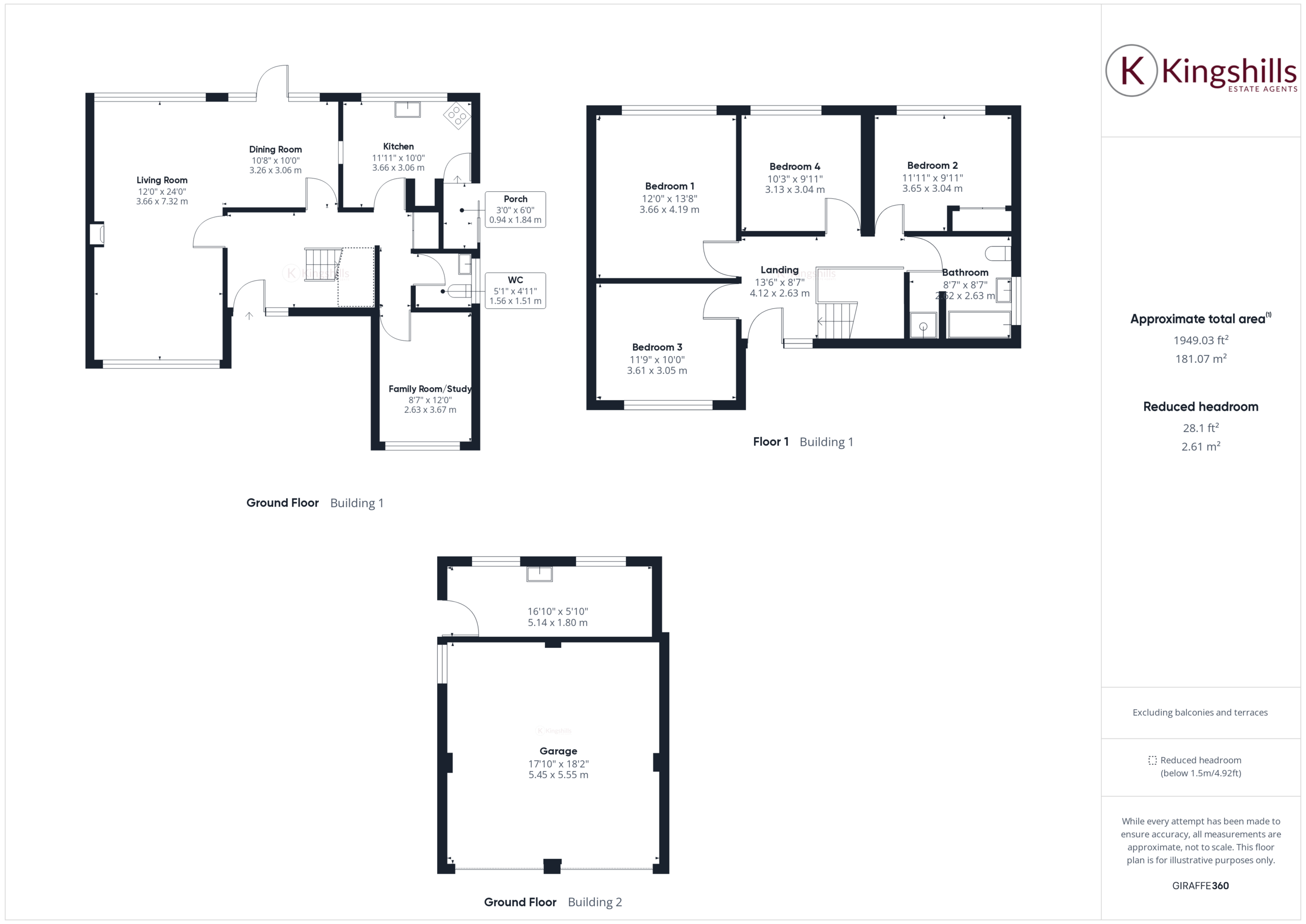 4 bed detached house for sale in Stag Lane, High Wycombe - Property floorplan