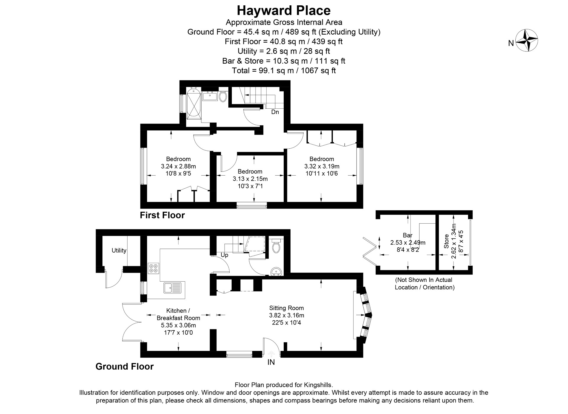 3 bed semi-detached house for sale in Hedsor Road, Hedsor - Property floorplan