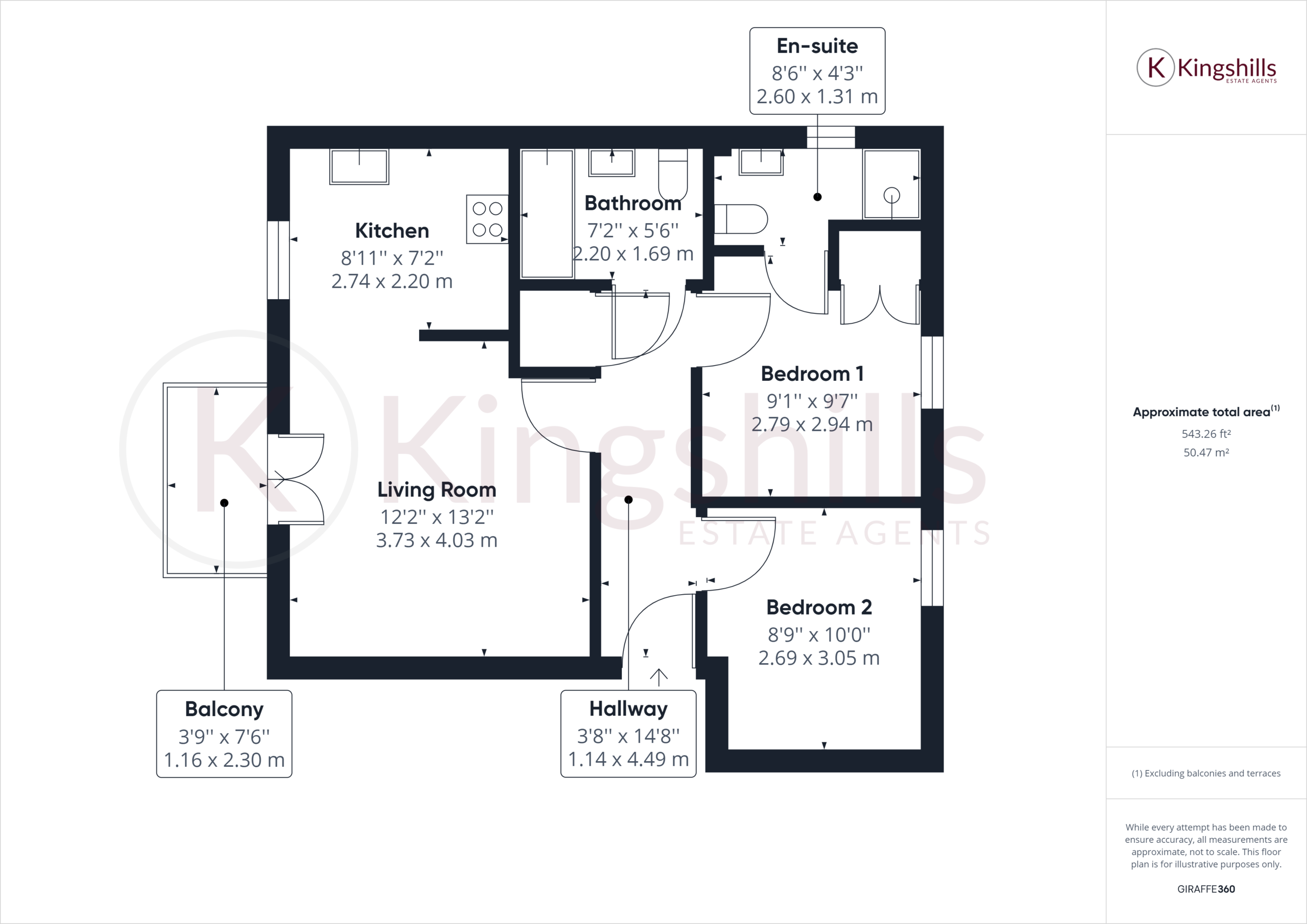 2 bed apartment for sale in Fryers Lane, High Wycombe - Property floorplan