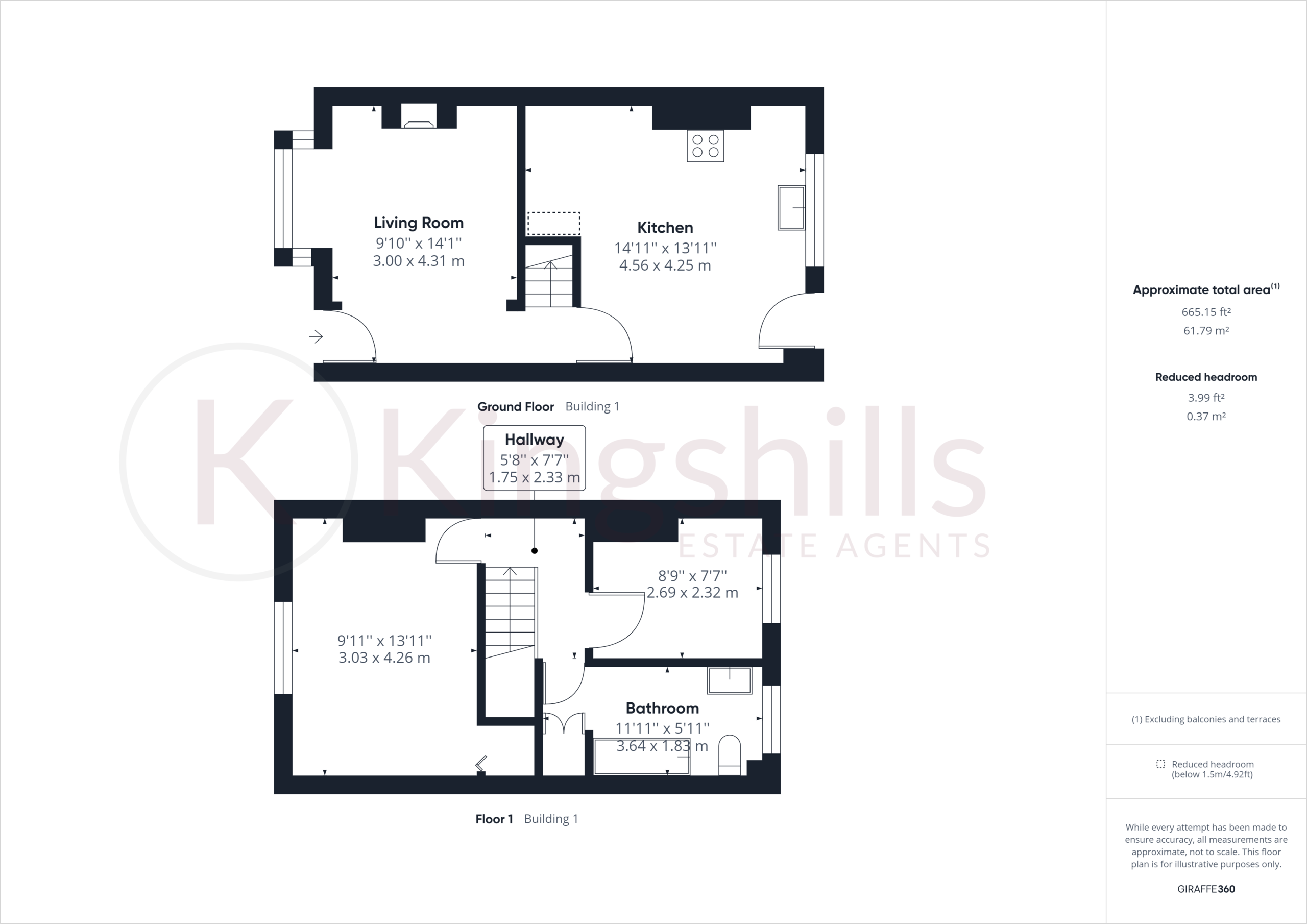 2 bed semi-detached house to rent in Sycamore Road, Chalfont St. Giles - Property floorplan