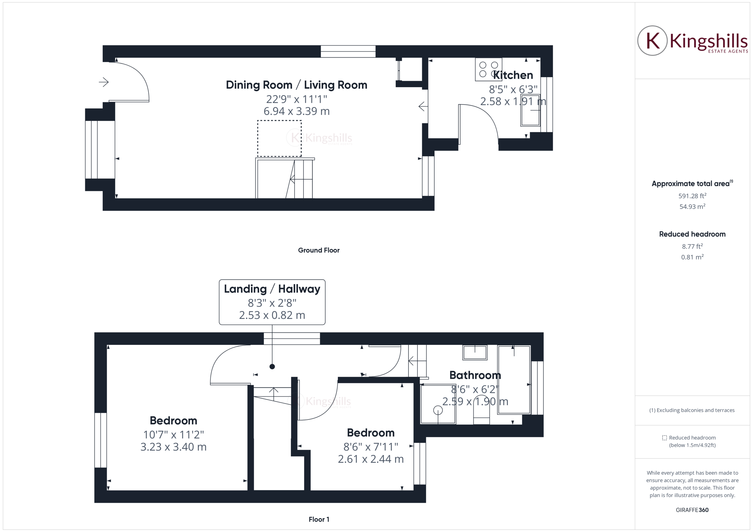 2 bed end of terrace house for sale in Station Road, High Wycombe - Property floorplan