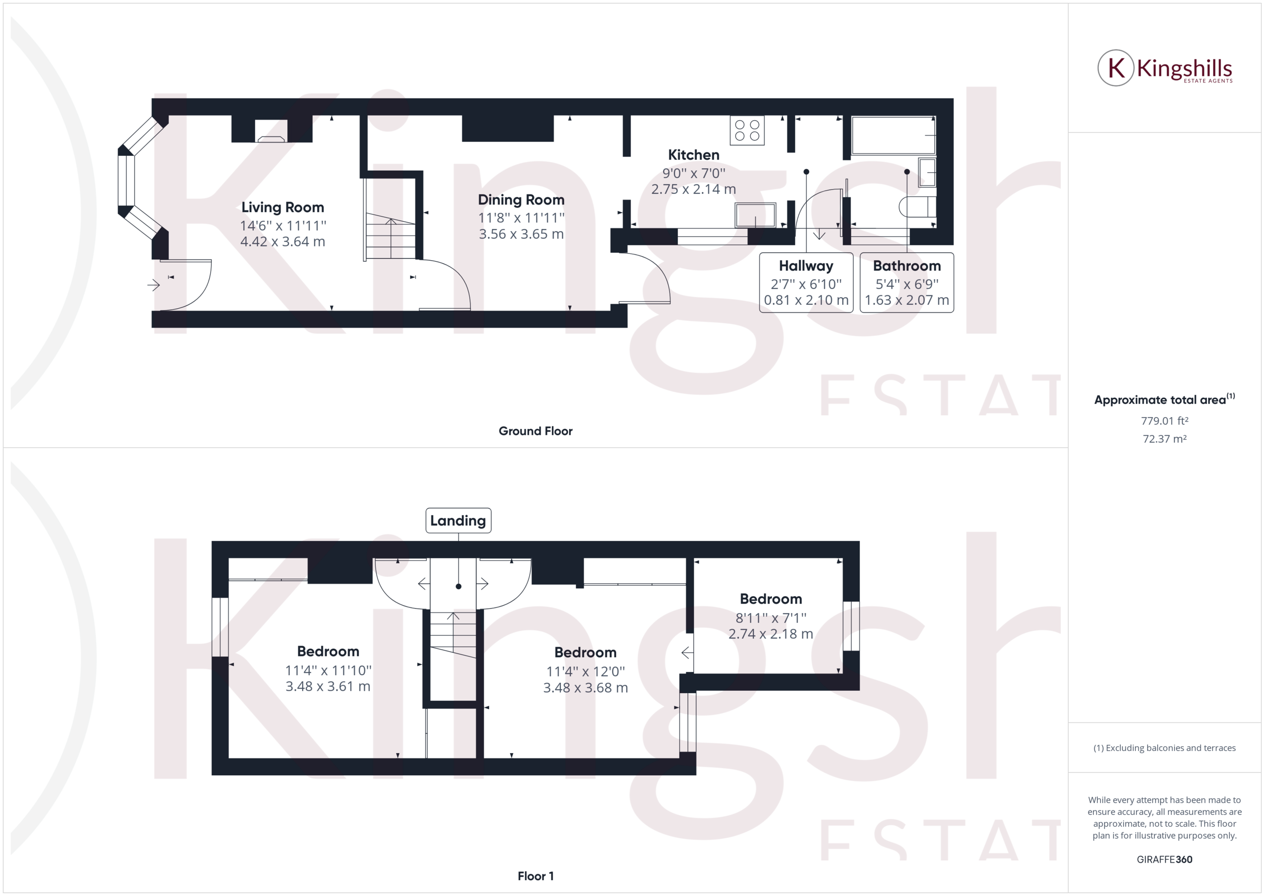3 bed terraced house for sale in Glory Mill Lane, High Wycombe - Property floorplan