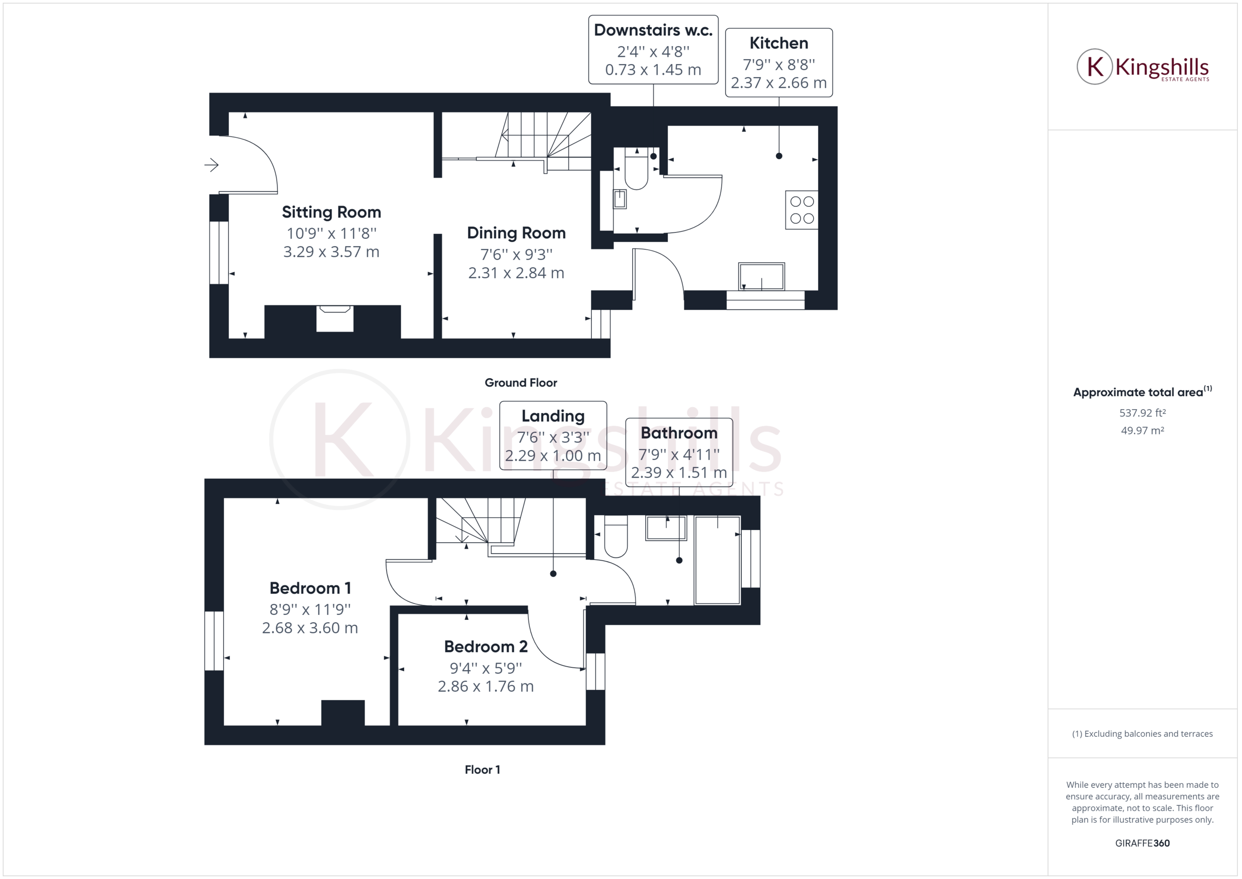 2 bed cottage for sale in Speen Road, High Wycombe - Property floorplan