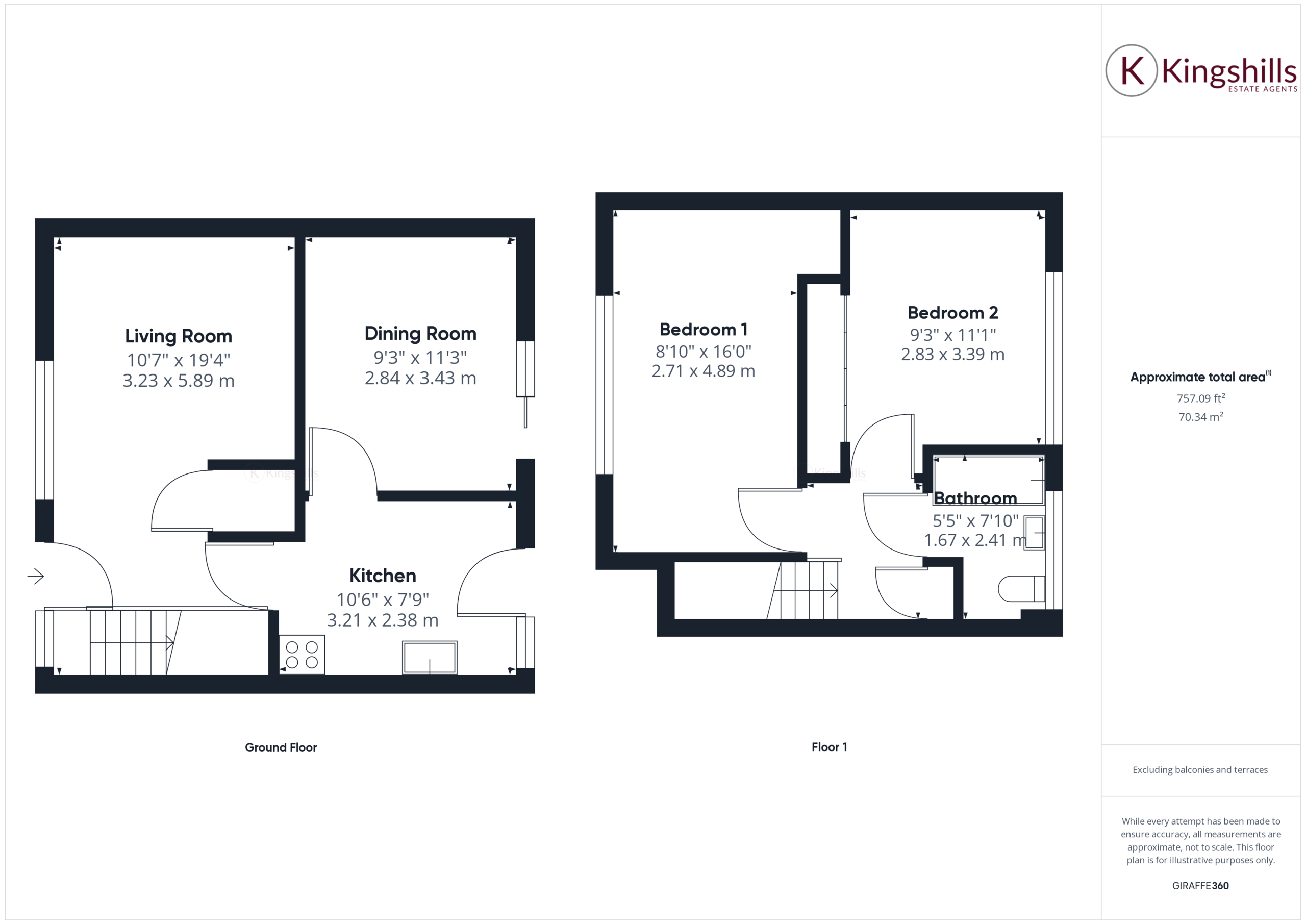 2 bed for sale in Linchfield, High Wycombe - Property floorplan