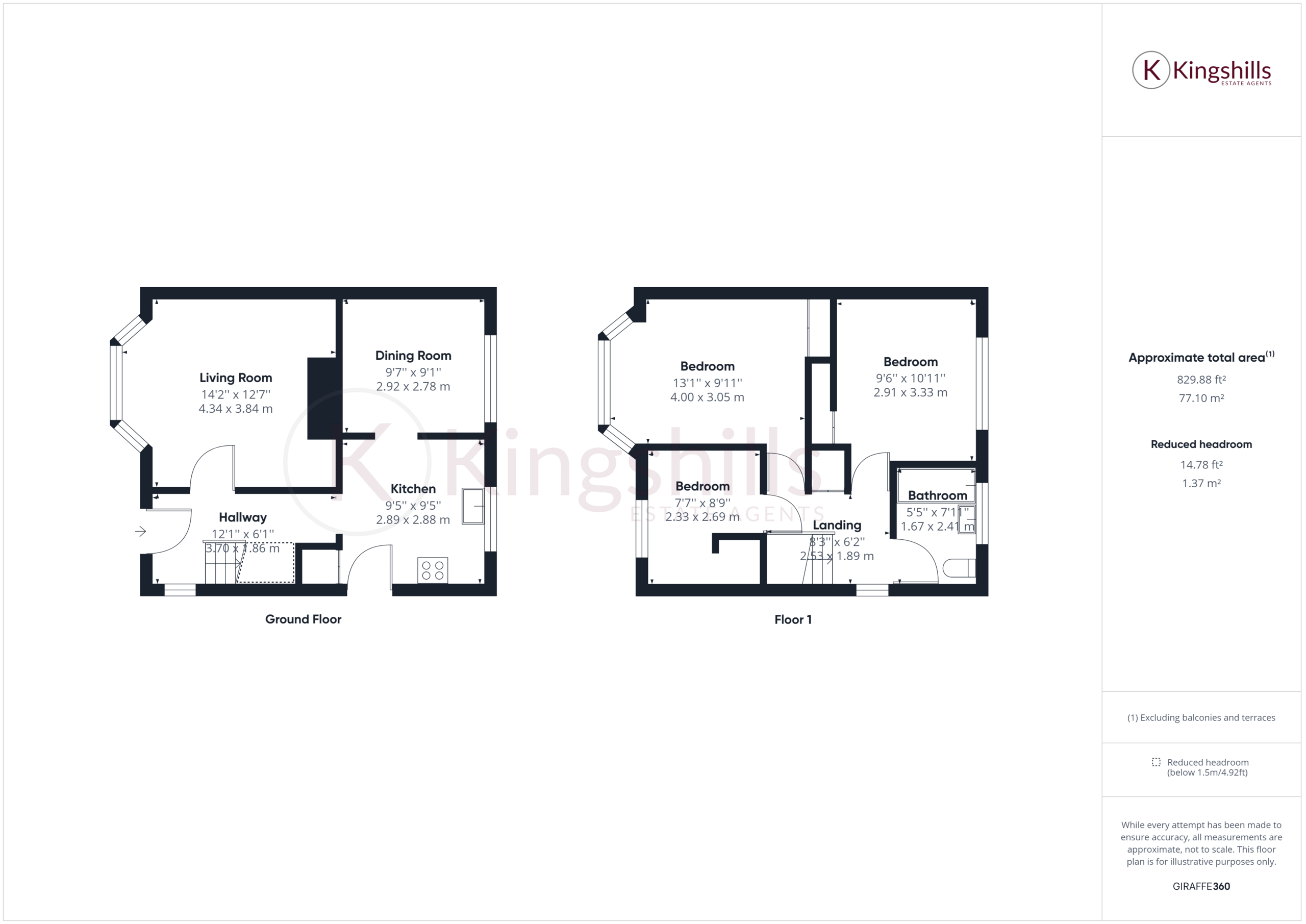 3 bed semi-detached house for sale in Hunt Road, High Wycombe - Property floorplan