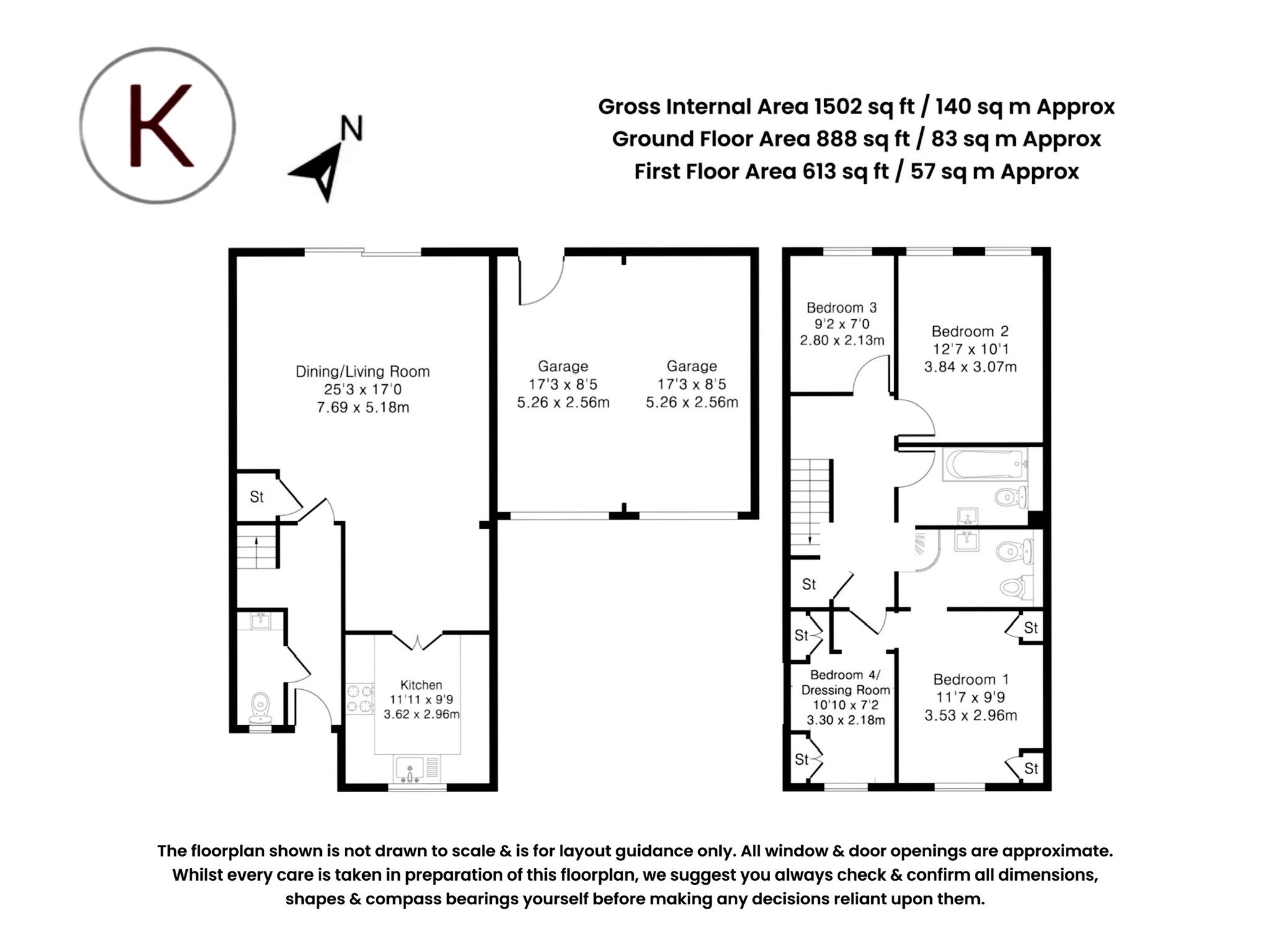 4 bed end of terrace house for sale in Temple Mill Island, Marlow - Property floorplan